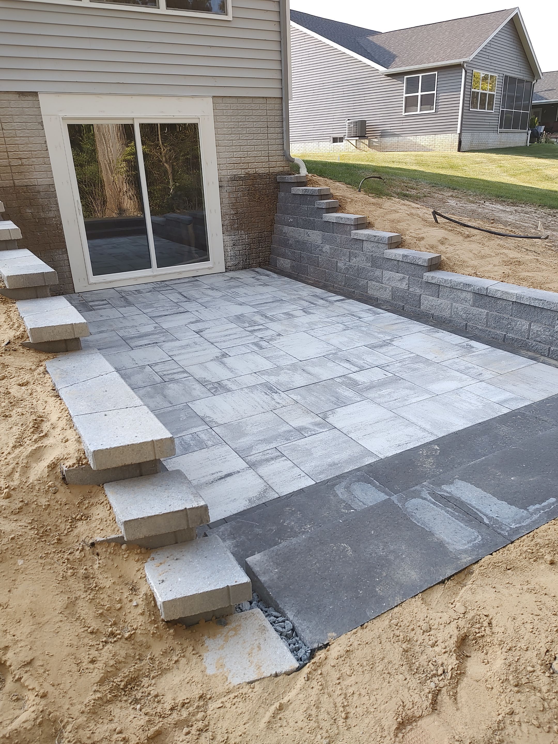 Egress Door Install using Egress Sliding Walk-Out Basement Door by Toledo Basement Repair