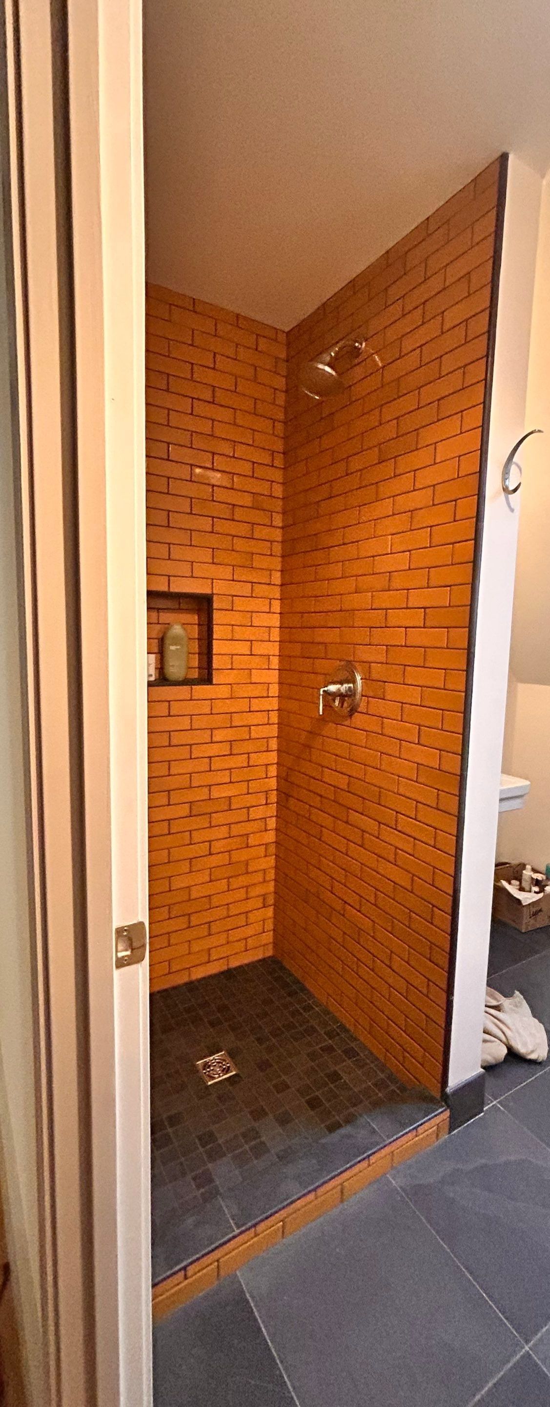 French Door Shower using Tempered Shower Glass by Cheshire Glass Company