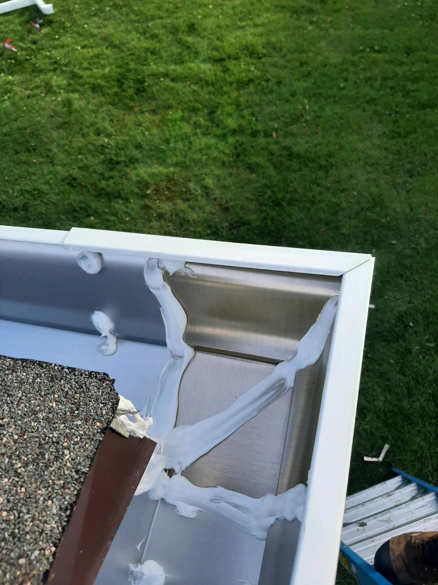 Seamless Gutter Installation using White K-Style Gutters by Gutter Professors