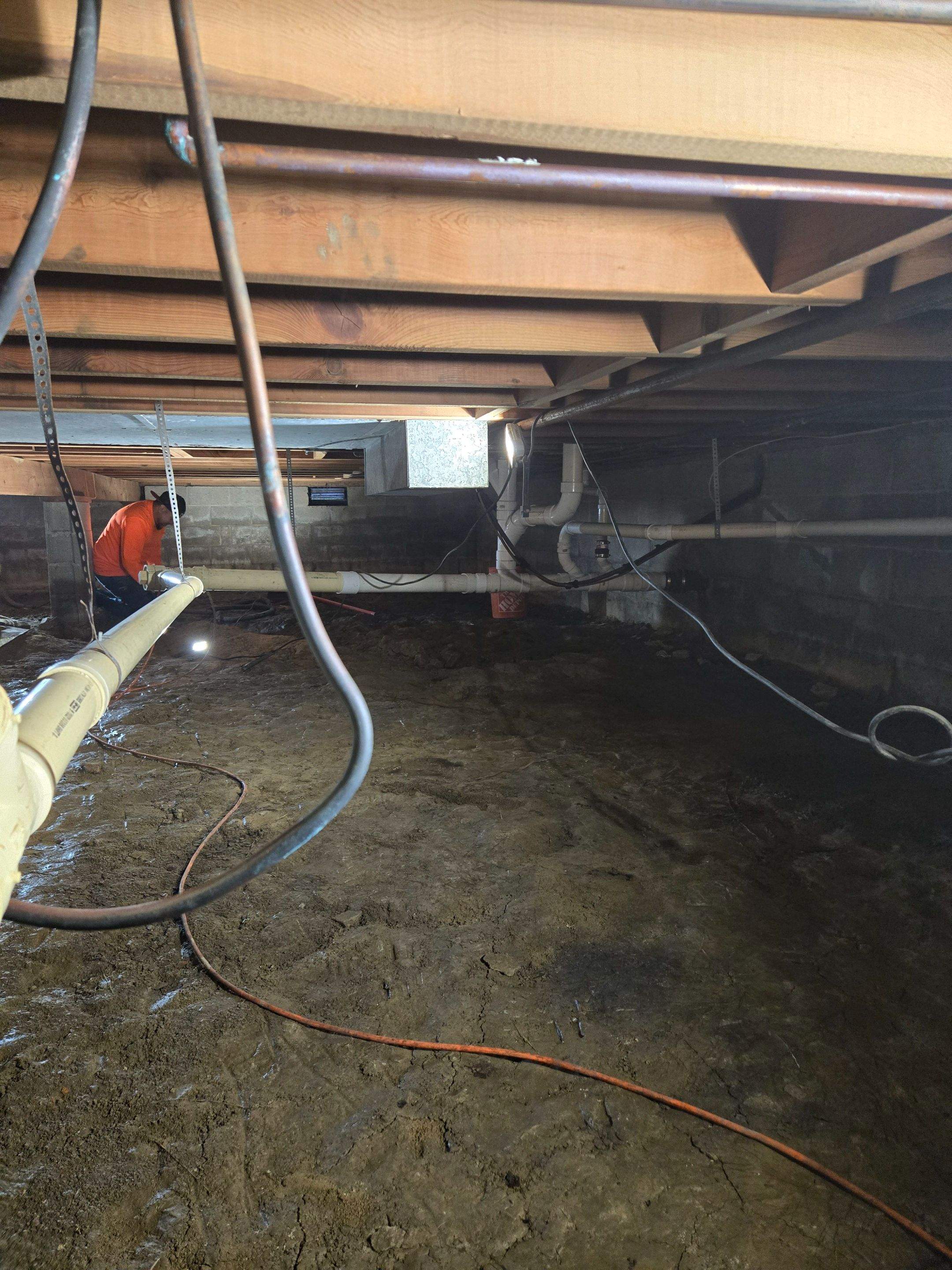 Crawl Space Encapsulation, EZ Breathe & Sump Pump Installation by Allied Water Services