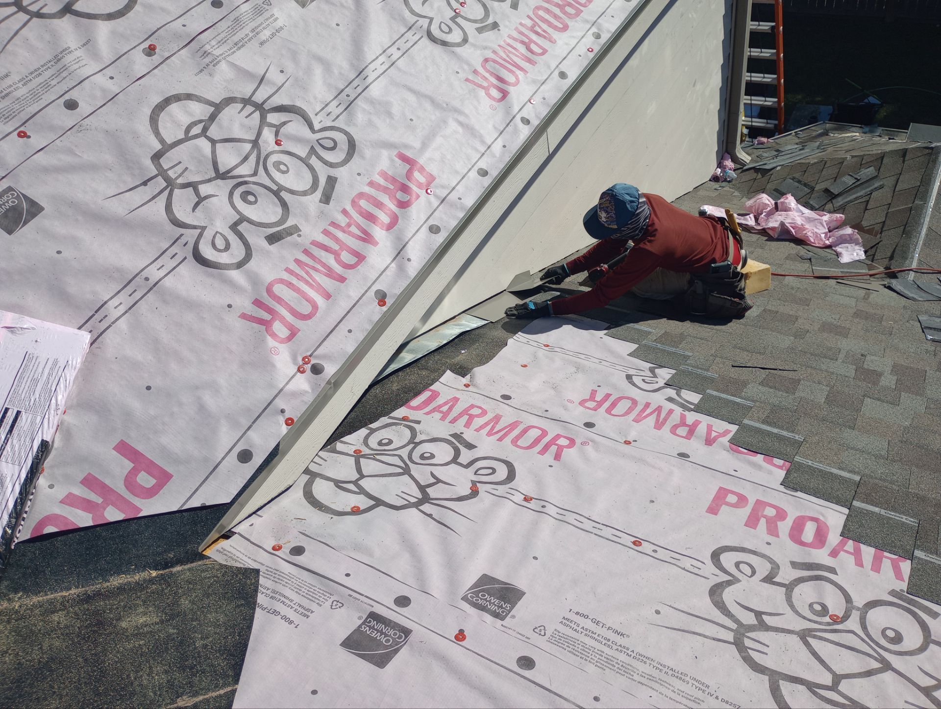 Residential Roofing Installation using Owen's Corning Duration (Lifetime) Shingles by Roof Repair Company