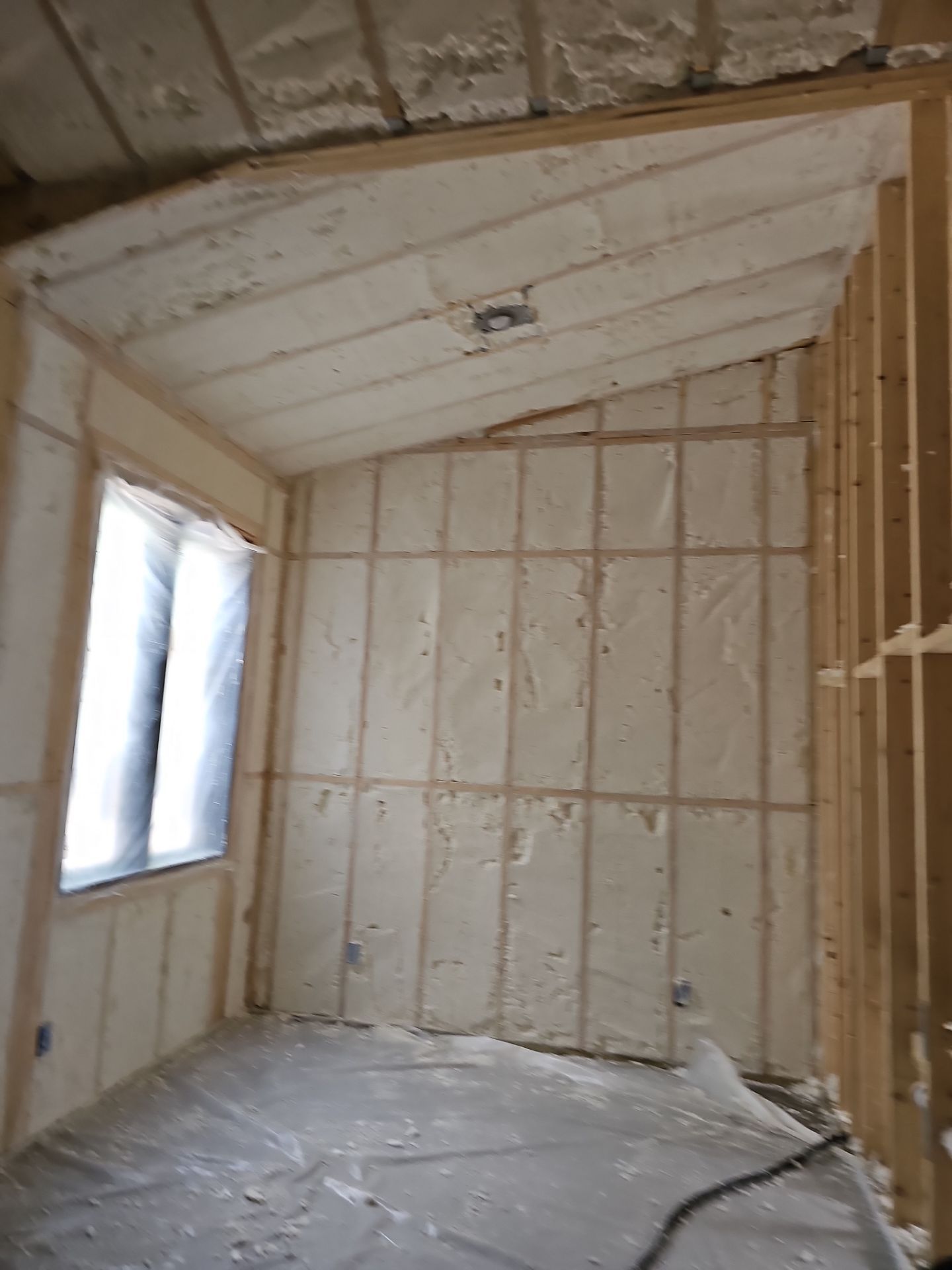 Spray Foam Insulation using open cell spray foam by NYS Foam & Energy