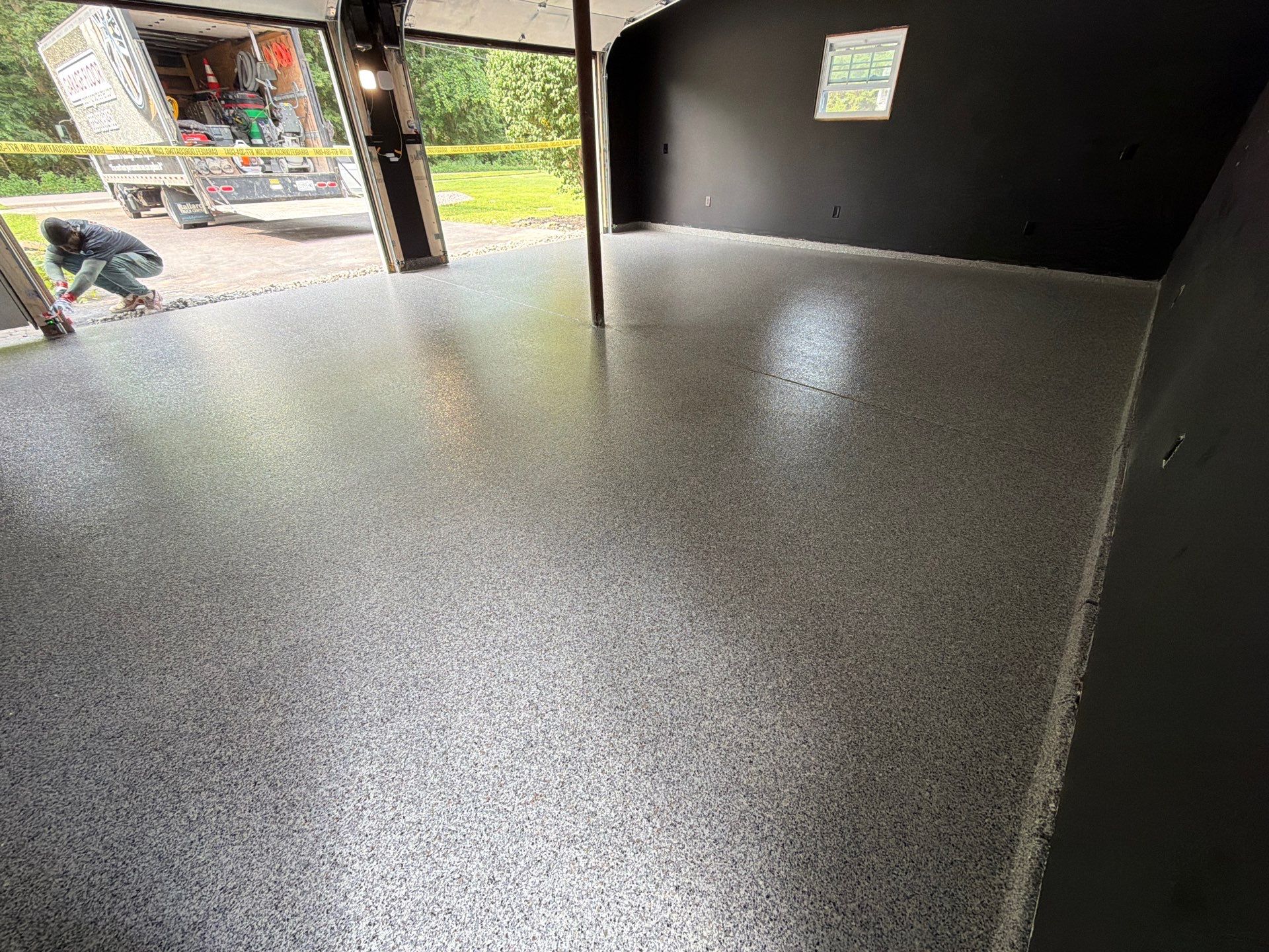 Earth Effects Stardust Garage Coating by NG Masonry & Construction LLC