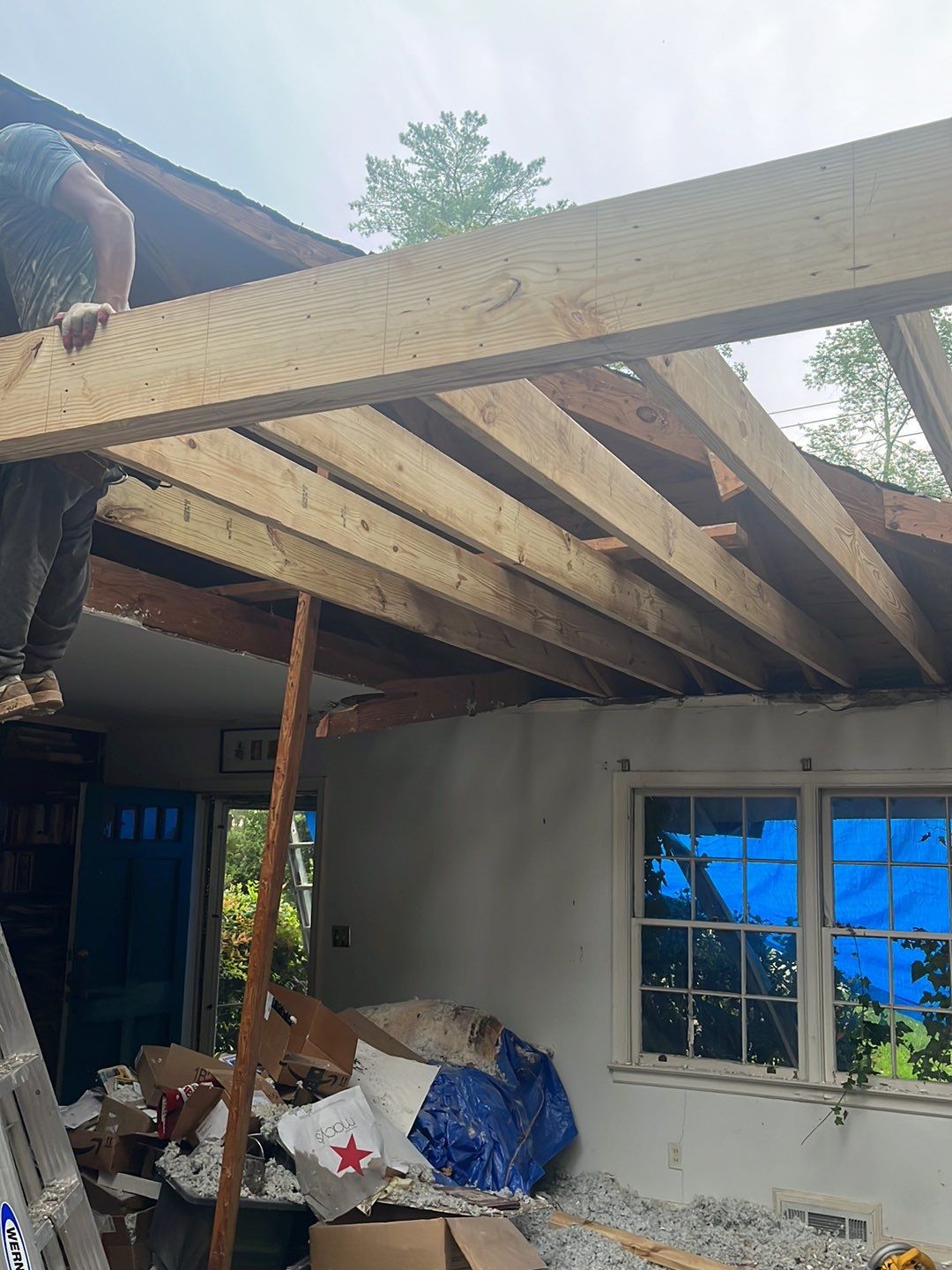 Emergency Roofing Services using GAF HDZ Architectural Asphalt Shingles by Mosaic Roofing Company