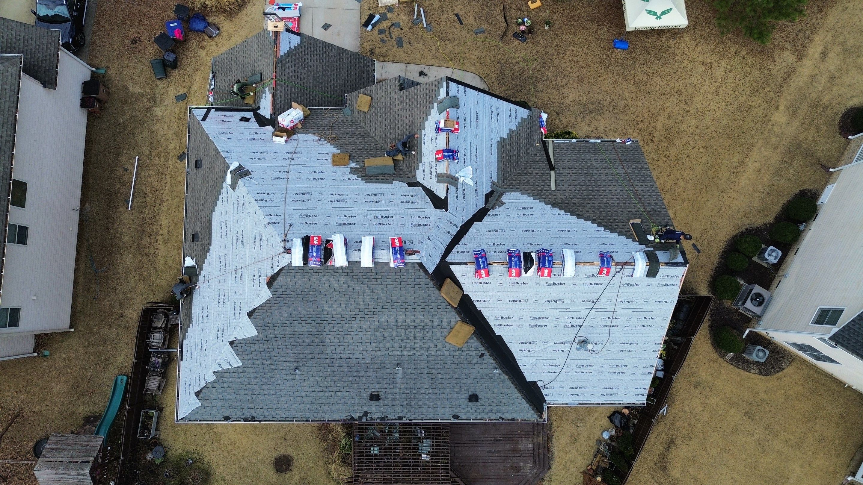 GAF HDZ Weathered Wood by Skybird Roofing