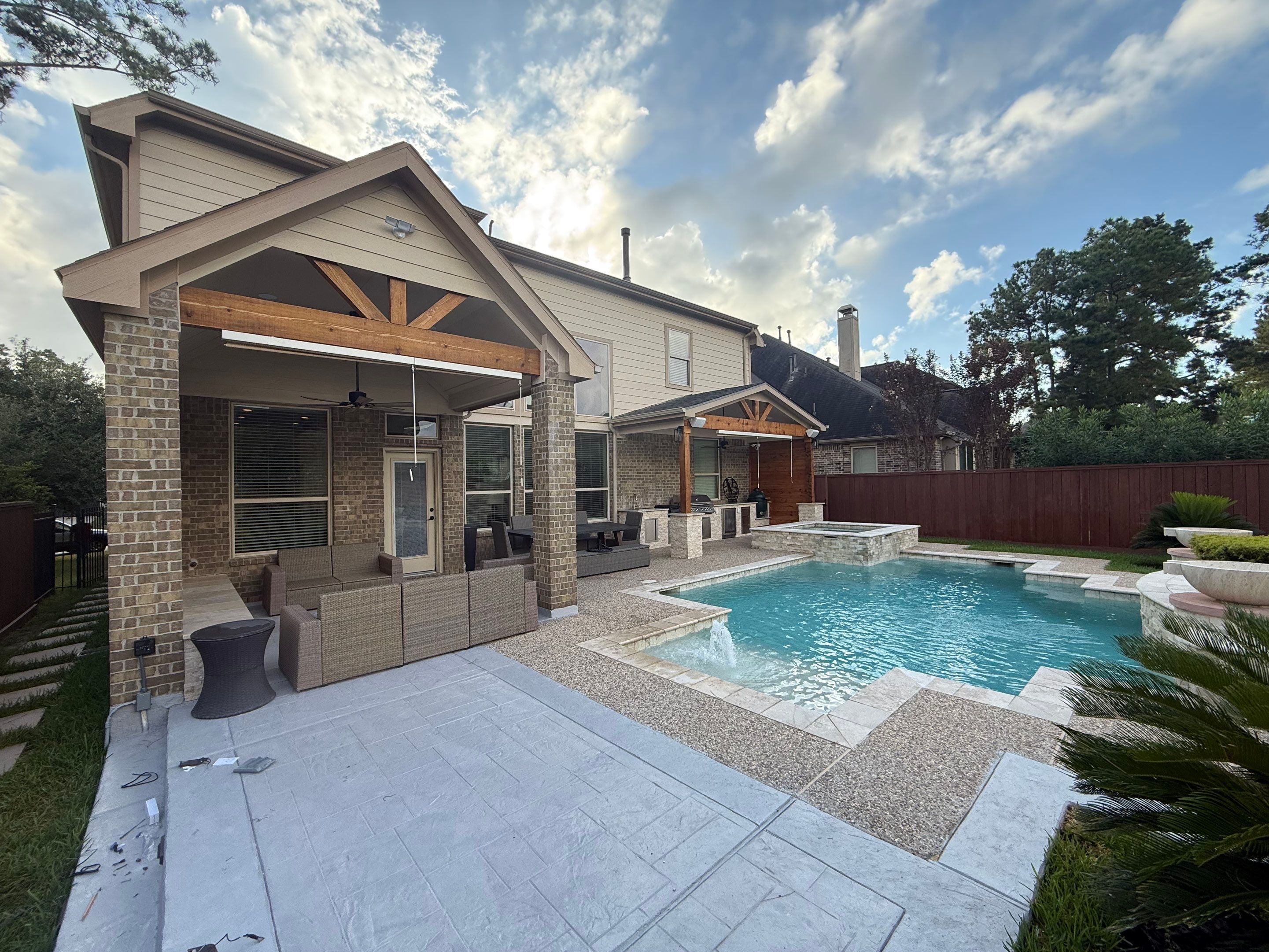 Patio and Summer Kitchen by SophAlx LLC