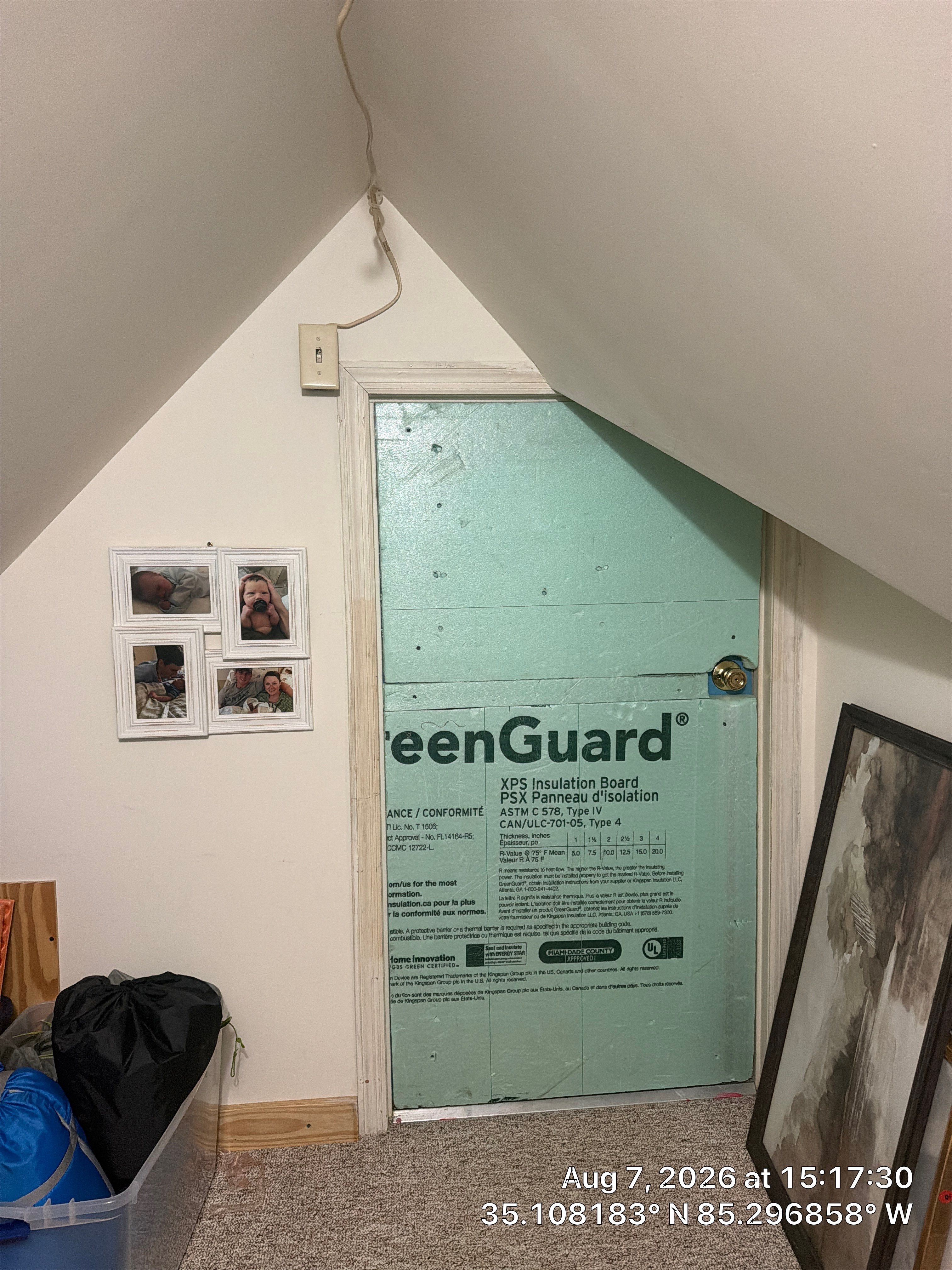 Attic Weatherization and Knee Wall Insulation Installation in Chattanooga by CompanyCam Sales Demo