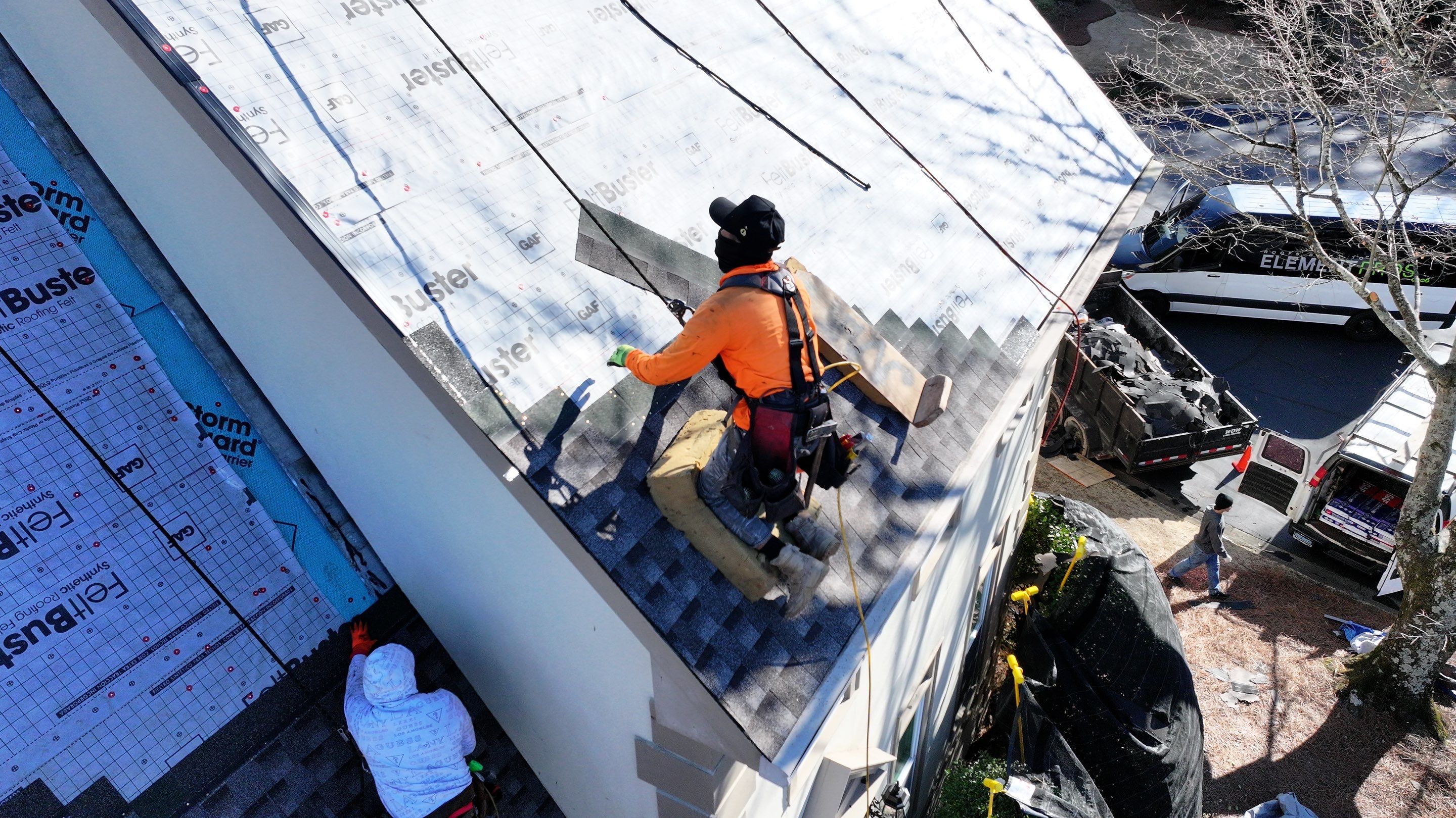 GAF Timberline HDZ in Mission Brown by Element Pros Roofing, LLC
