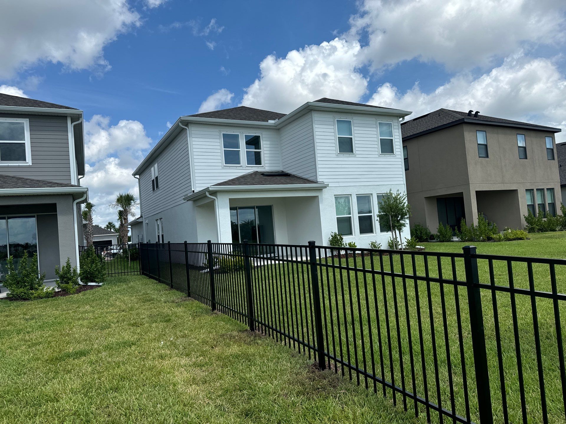 Aluminum Fence Installation using 3 Rail Aluminum Fence by Asap fence and gates, LLC
