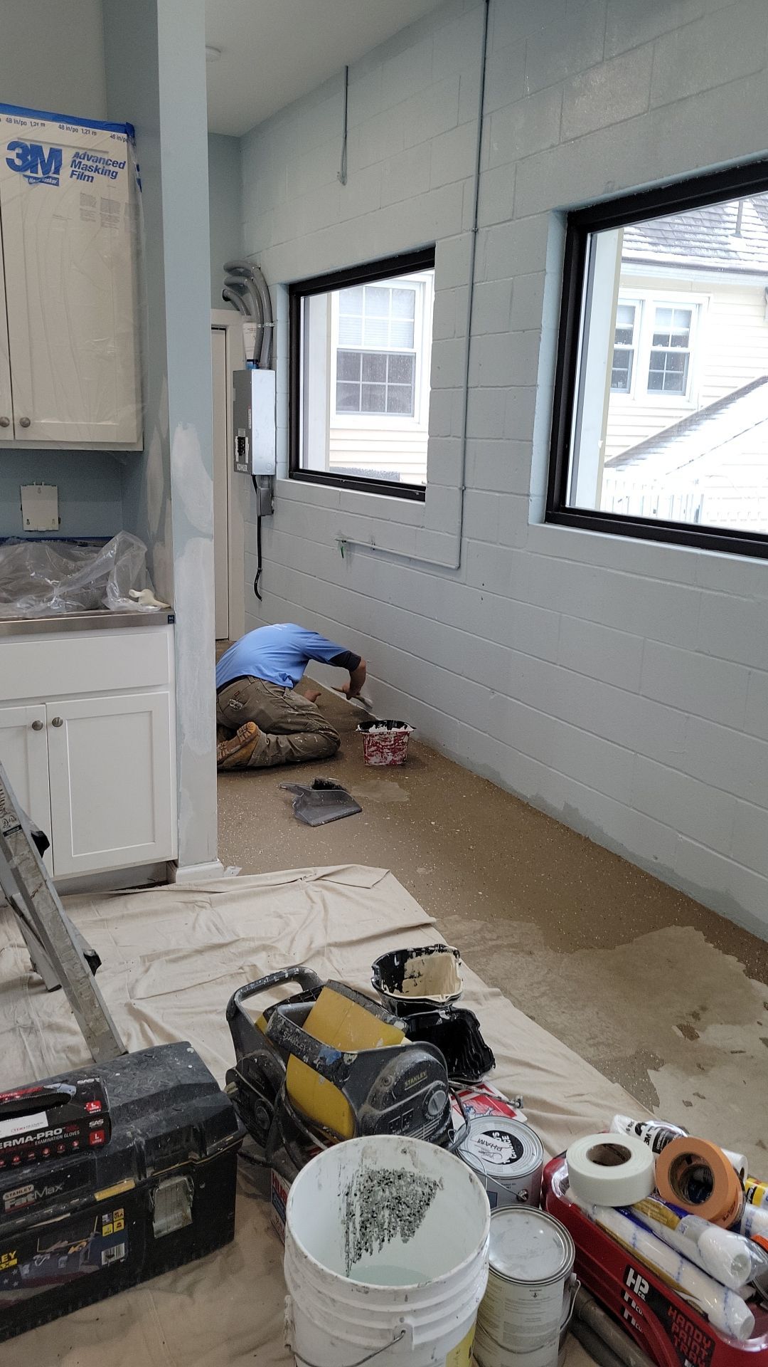 Kennel Floor Coating and Wall Painting using Penntek by Spectrum Painting, LLC