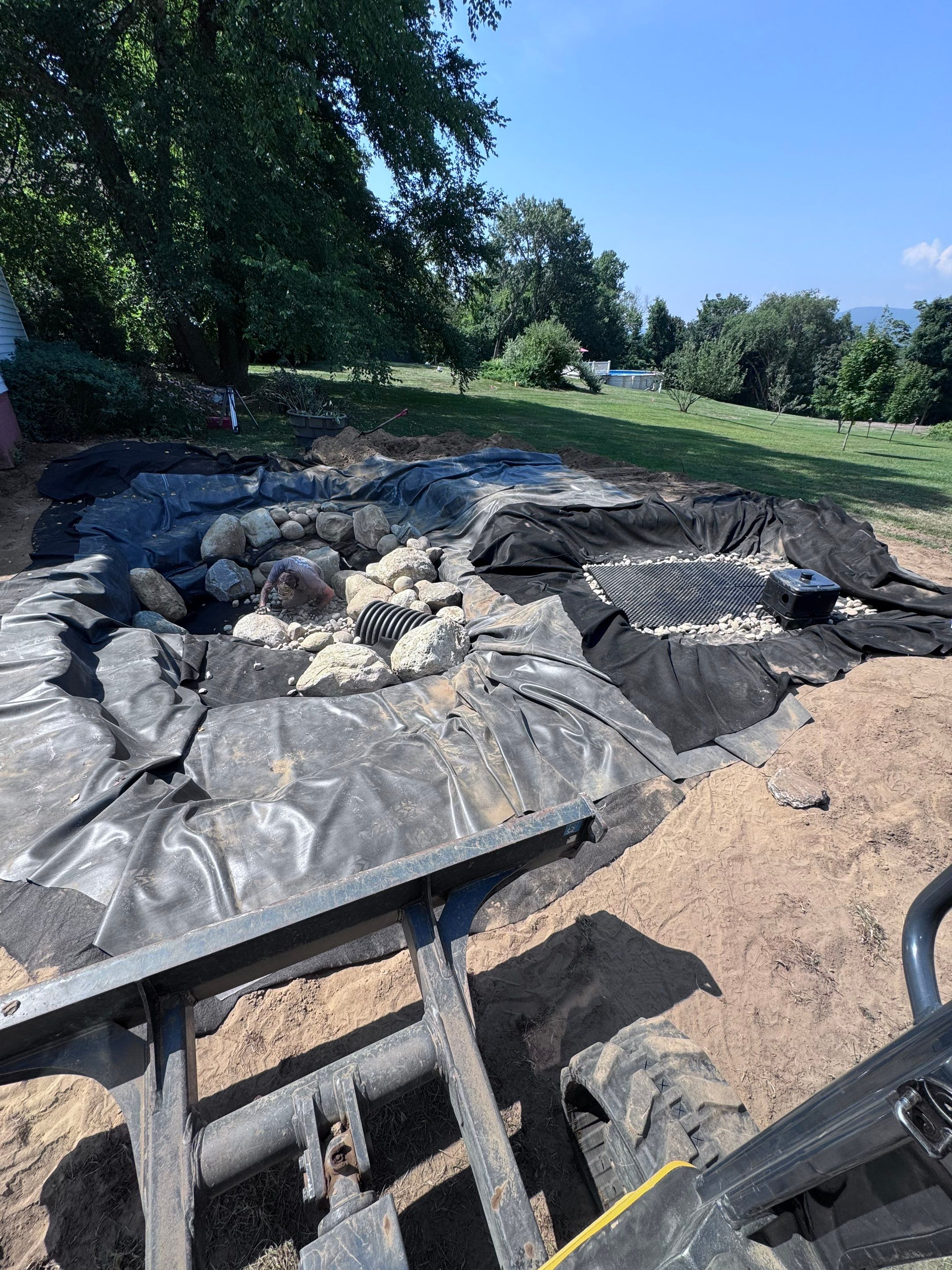 NEW 13’x18’x3' koi pond with 8' waterfall and lots of extra features by Wicked Water Gardens