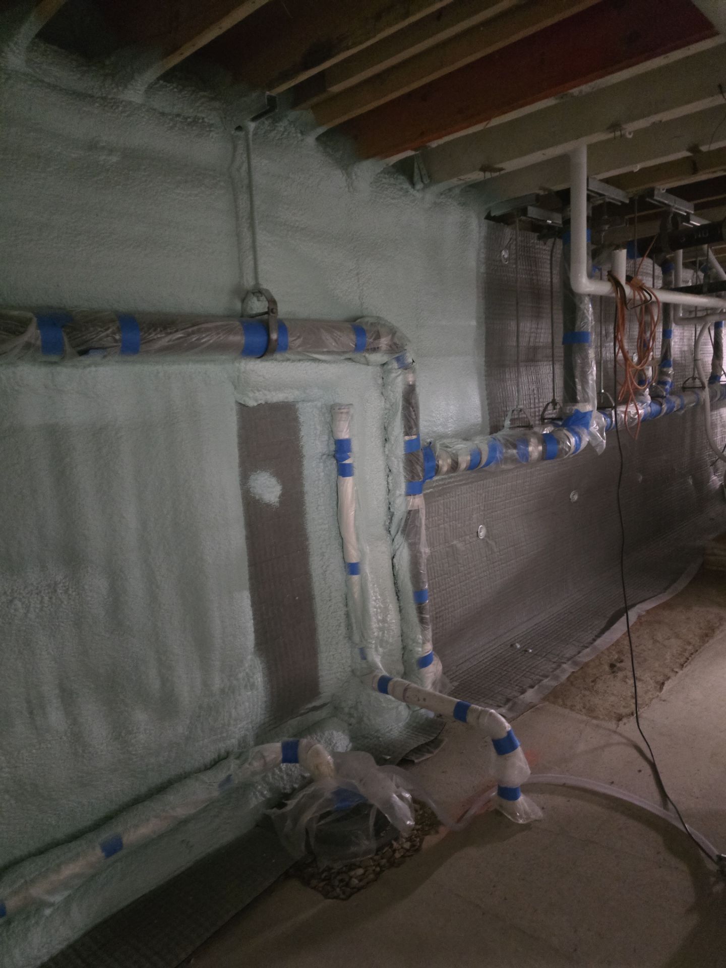 Crawl Space Encapsulation using Closed Cell Spray Foam by NYS Foam & Energy