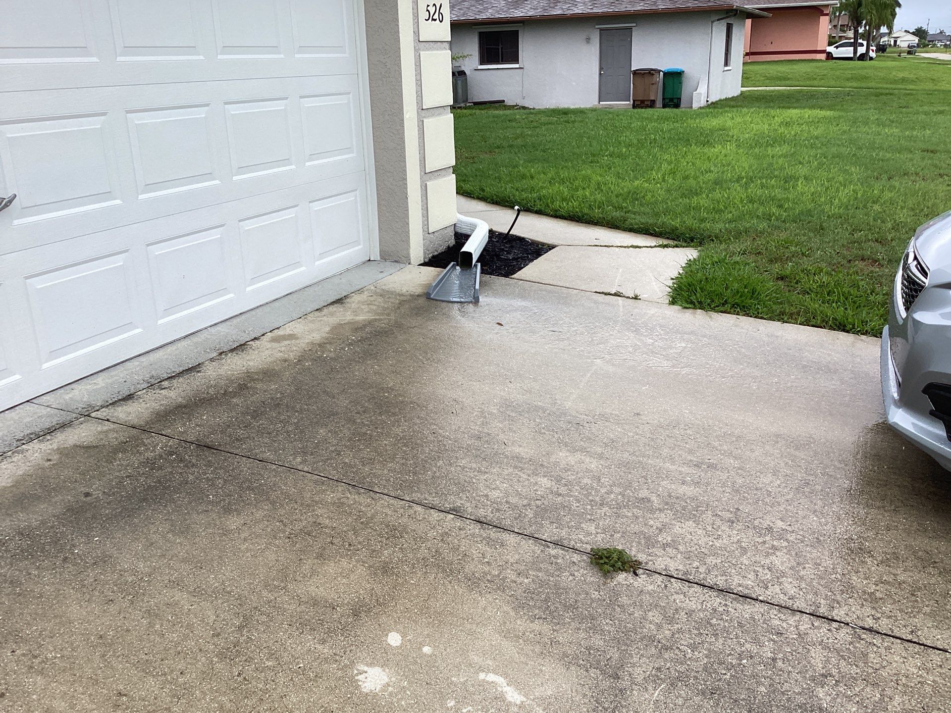 Seamless Gutters Project in Cape Coral Fl by Gutter Professors
