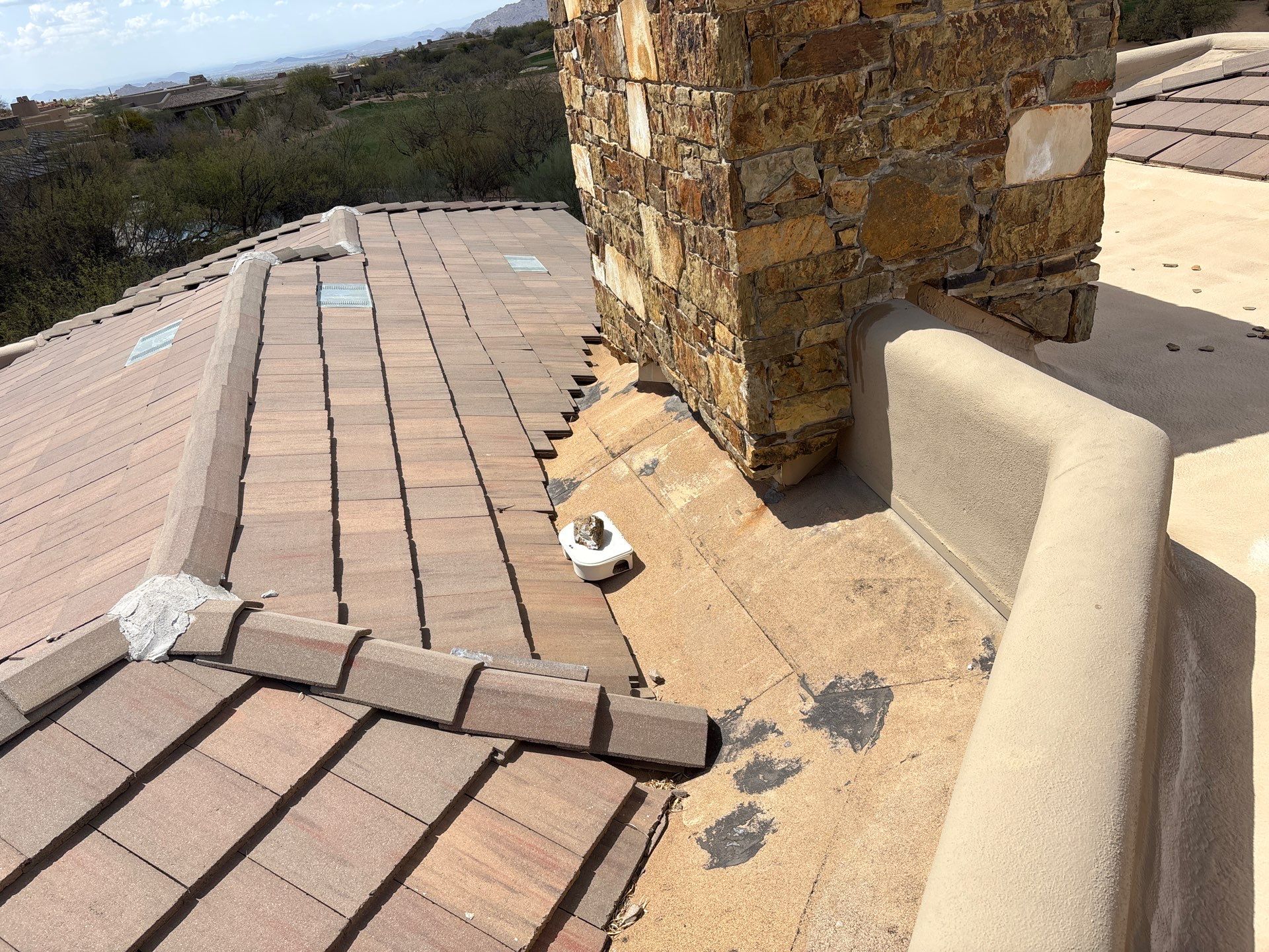 Residential Roofing Repair using Coating/Tile Roof underlayment by C&N Roofing INC