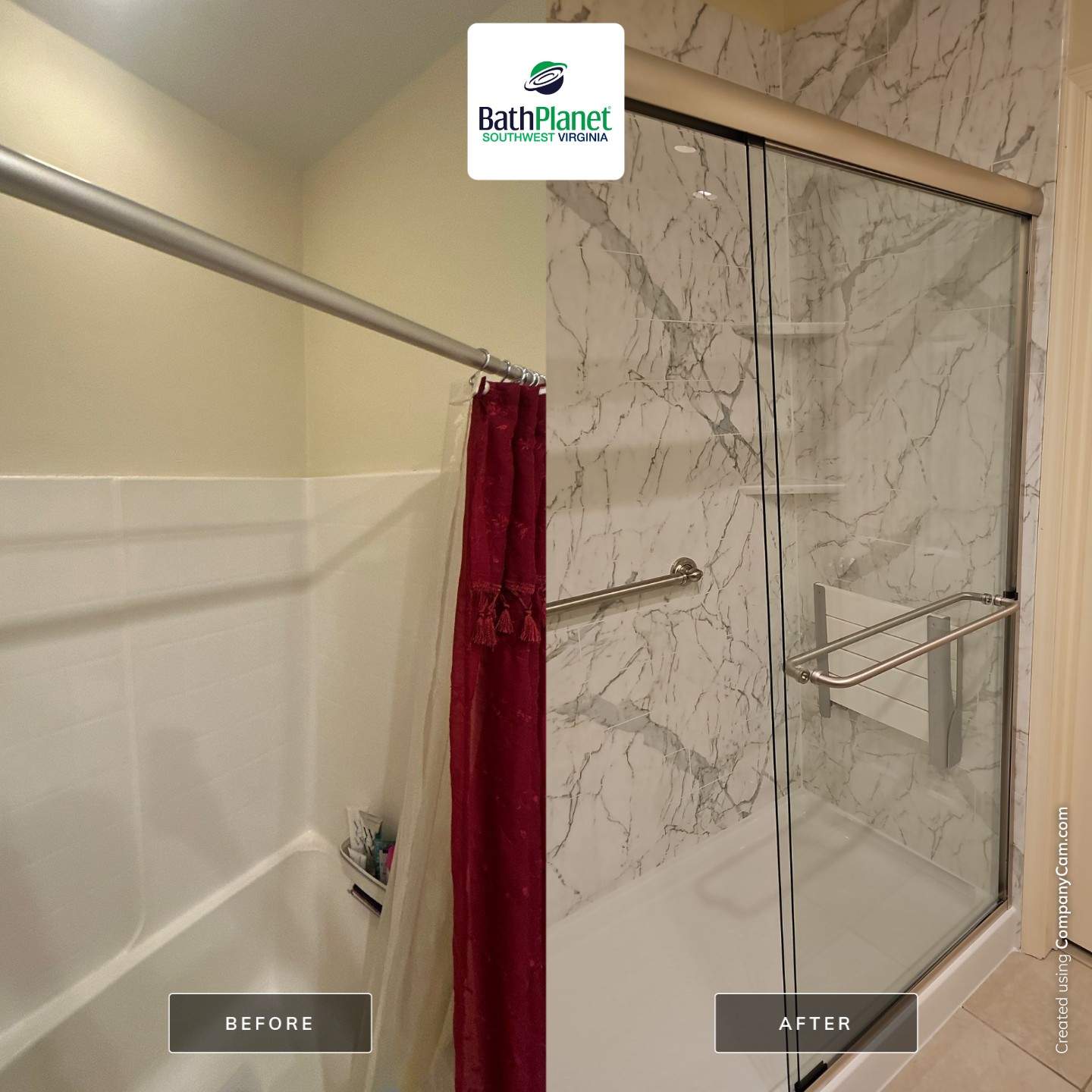 Tub to Shower by BathPlanet SW Virginia
