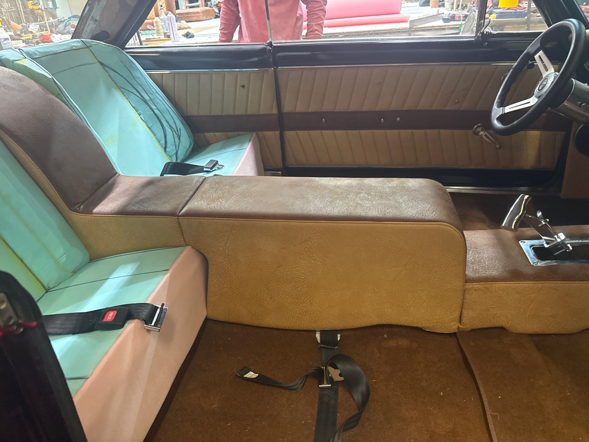 1963 Nova SS Custom Leather Interior  by Rocky Mountain Upholstery Co