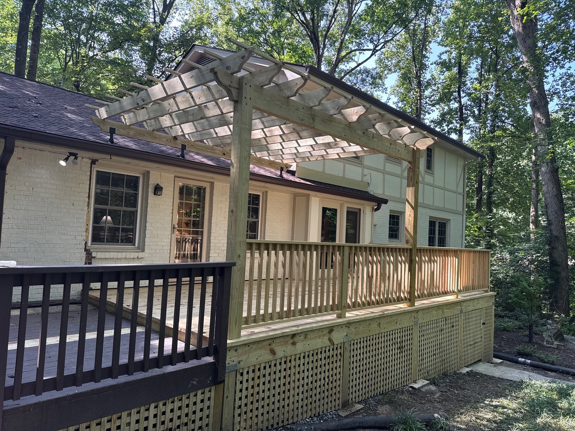 Atlanta, GA Wood Deck Rebuild After Tree Damage by Nelson Exteriors
