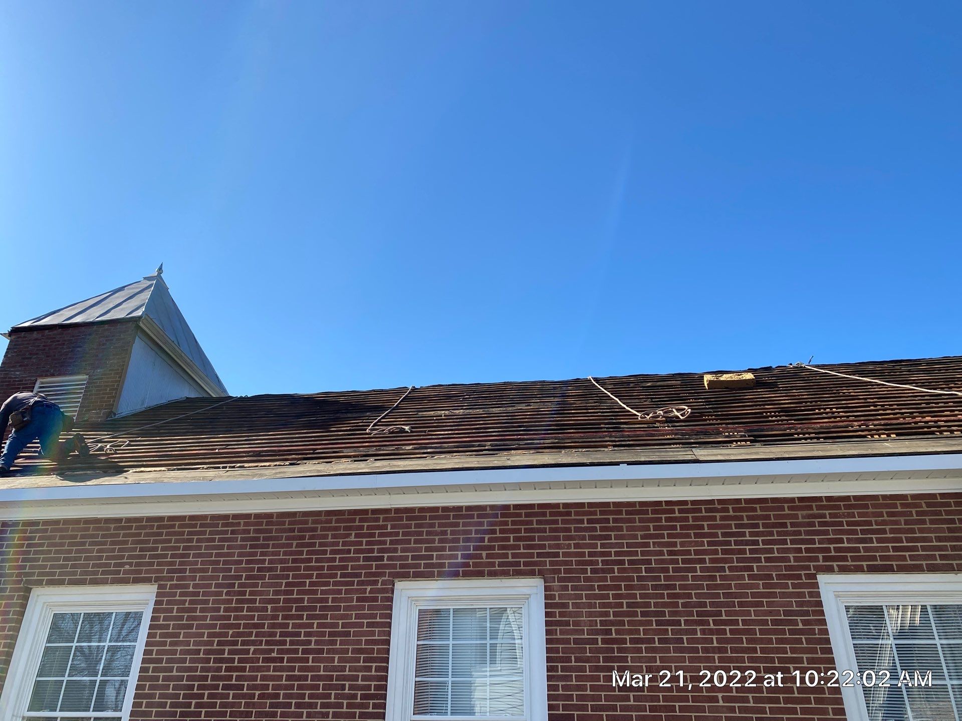 Primitive Baptist Church using Standing Seam Metal by Just In Time Roofing and Restoration