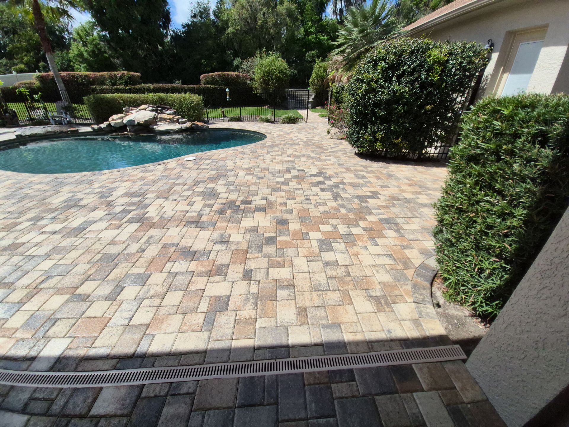Brick Paver Sealing and Cleaning for Ocala Home and Pool Deck by Infinite Exteriors LLC