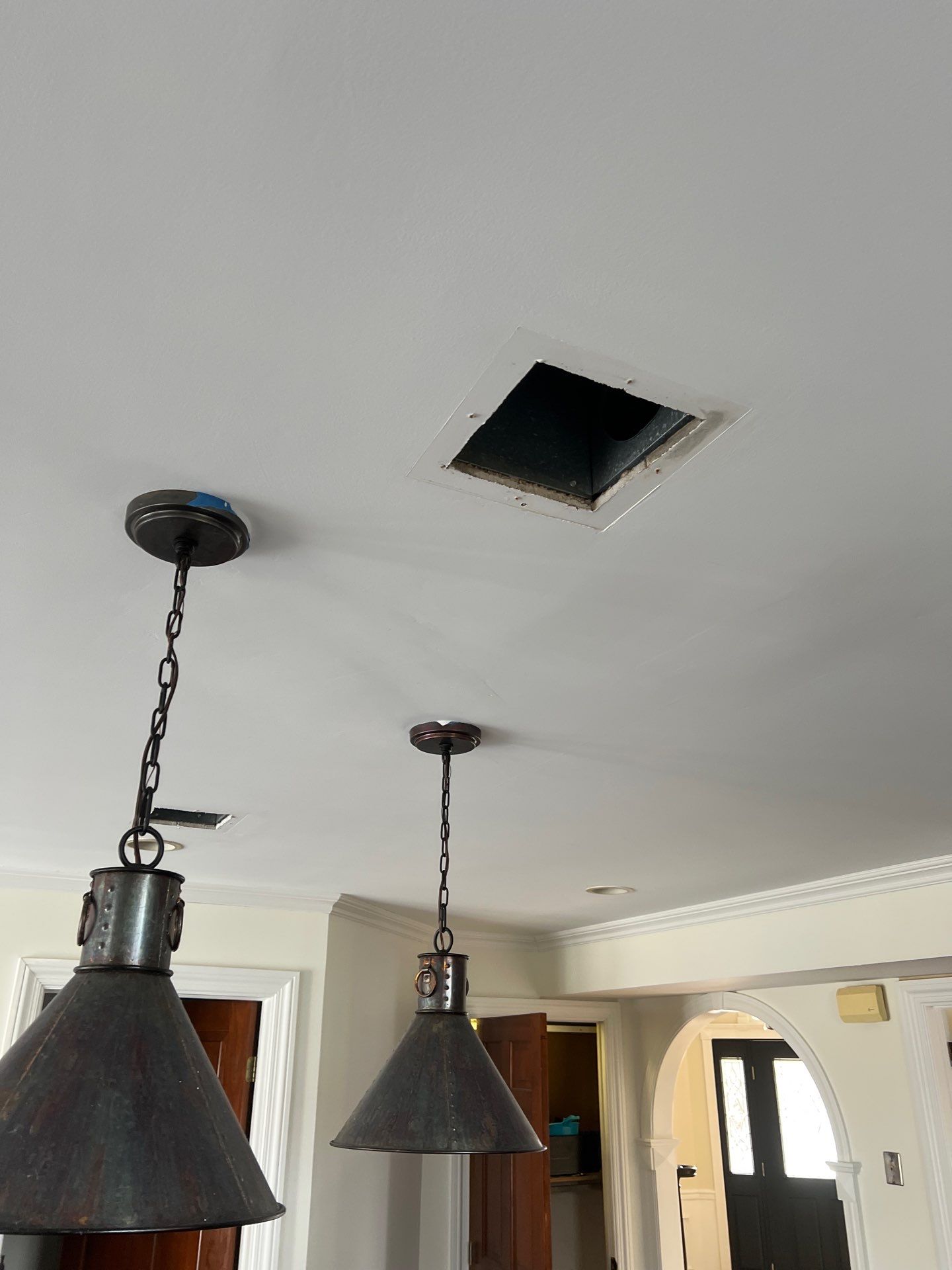 Air Duct Cleaning and Suspect Growth Removal Before and After Video/Photos Removal of mechanical component. by All Seasons Air Duct Cleaning 
