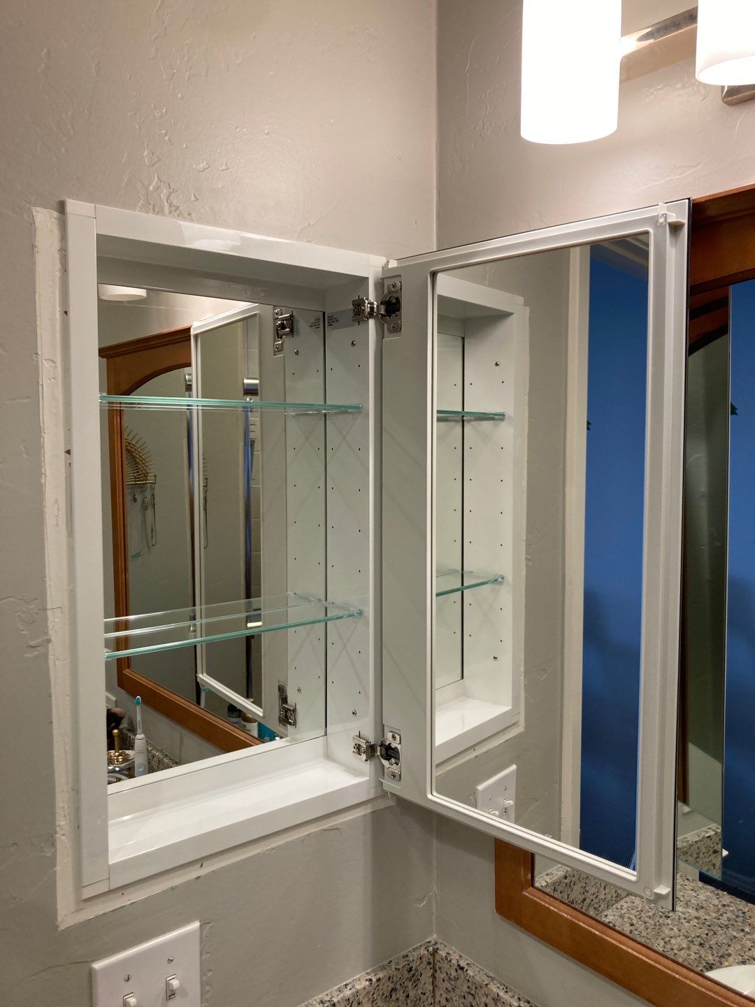 Replace Medicine Cabinets & Clean Dryer Ducting by Andre Handyman