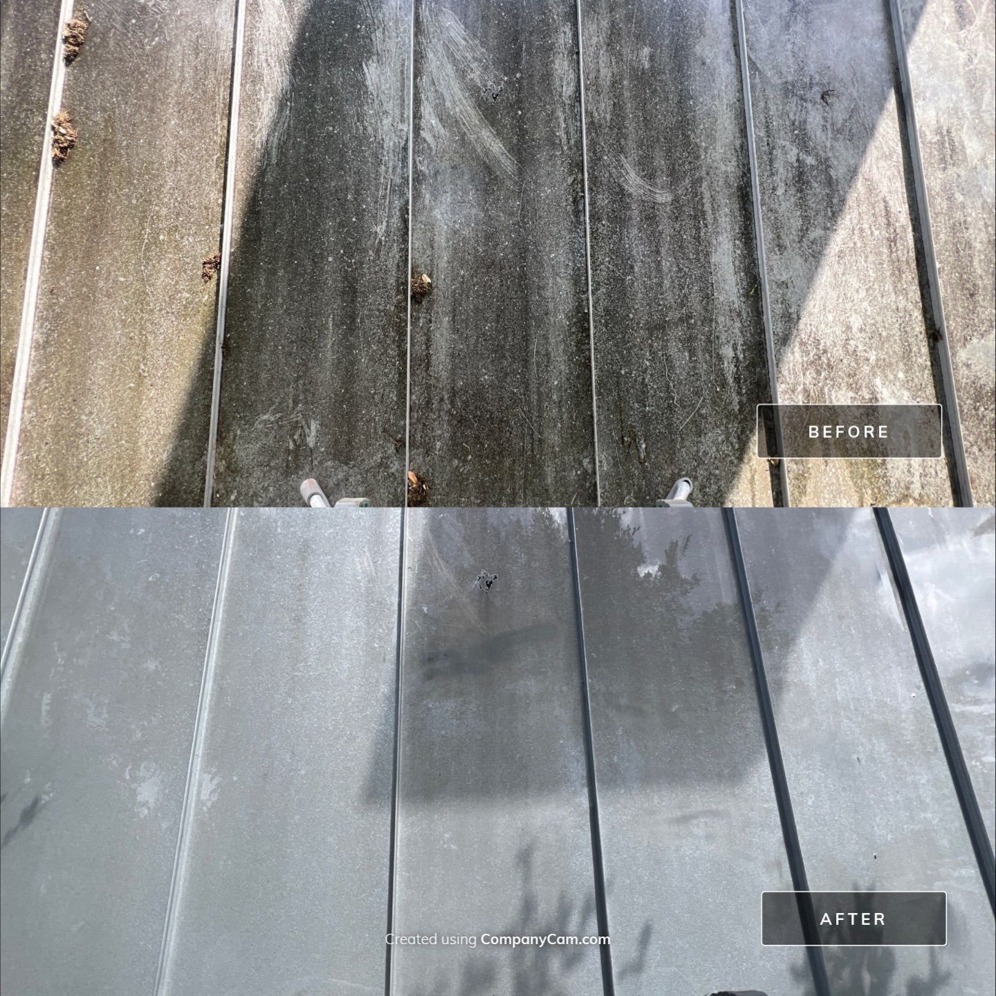 Metal Roof Wash Project in Boerne by Bright Choice