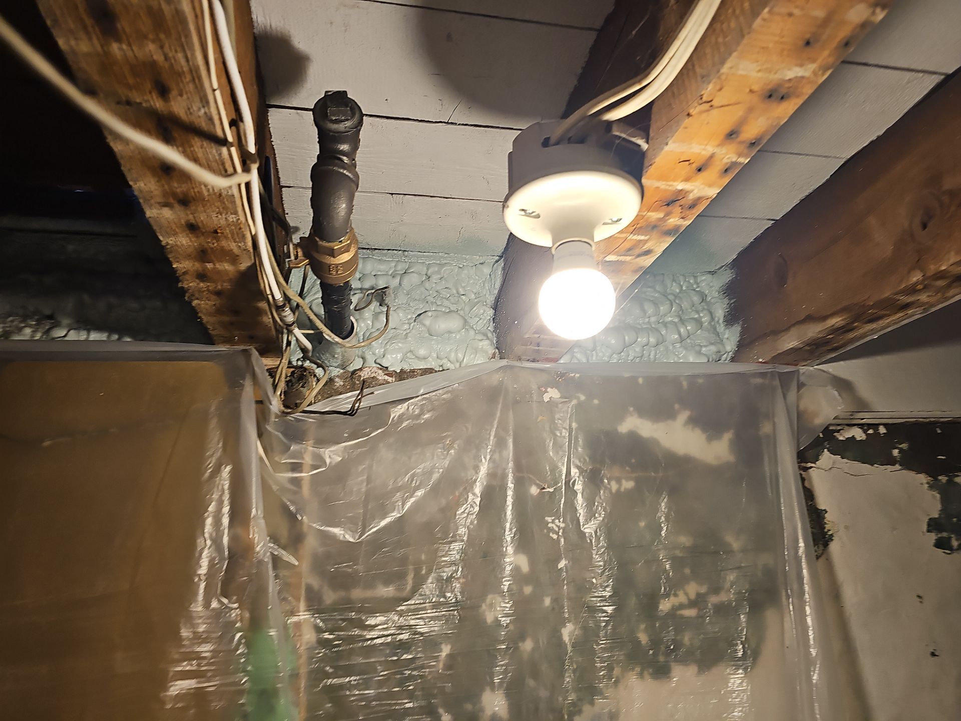 Attic Insulation using Closed Cell Spray Foam by NYS Foam & Energy
