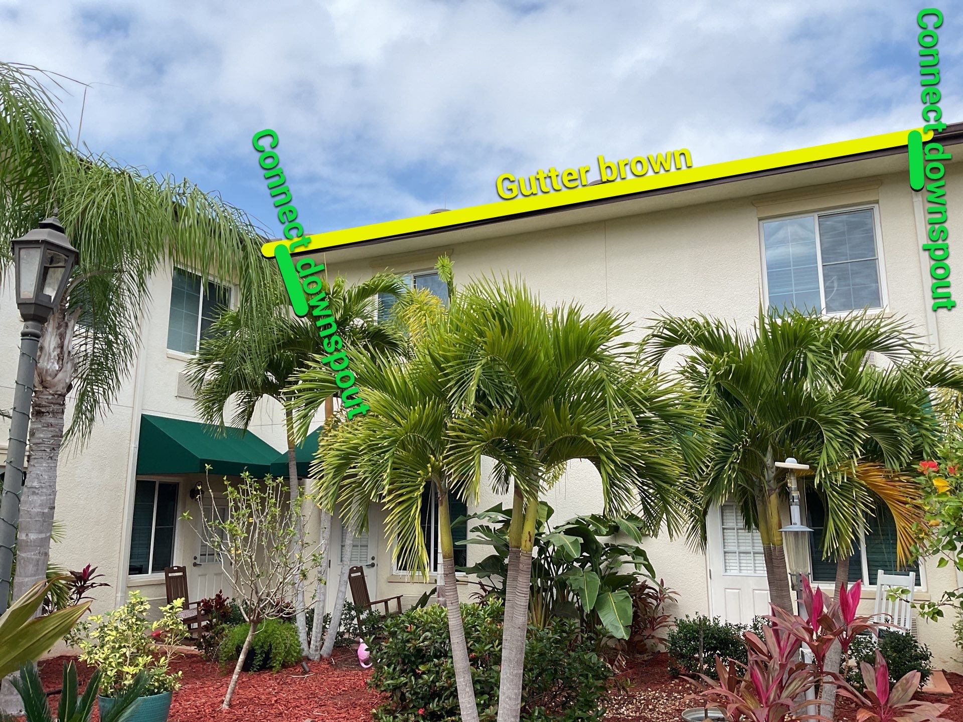 Musket Brown Seamless Gutters using Musket Brown Seamless Gutters in Capen Coral FL by Gutter Professors