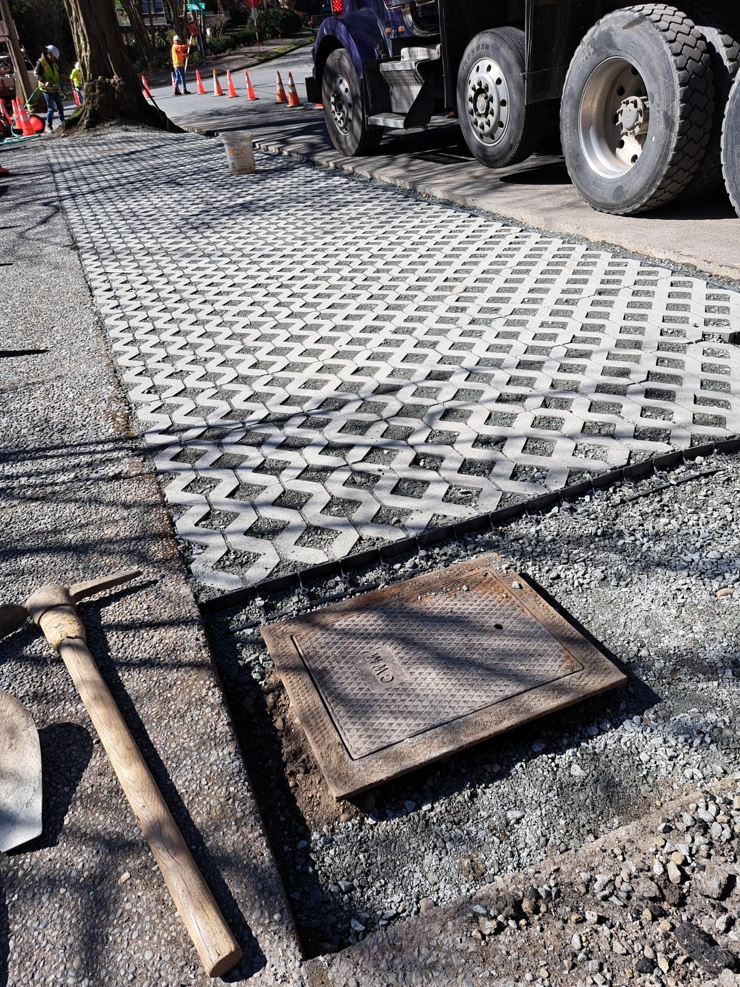 Russell | Turfstone Pavers Driveway  by Jireh Asphalt & Concrete Inc 