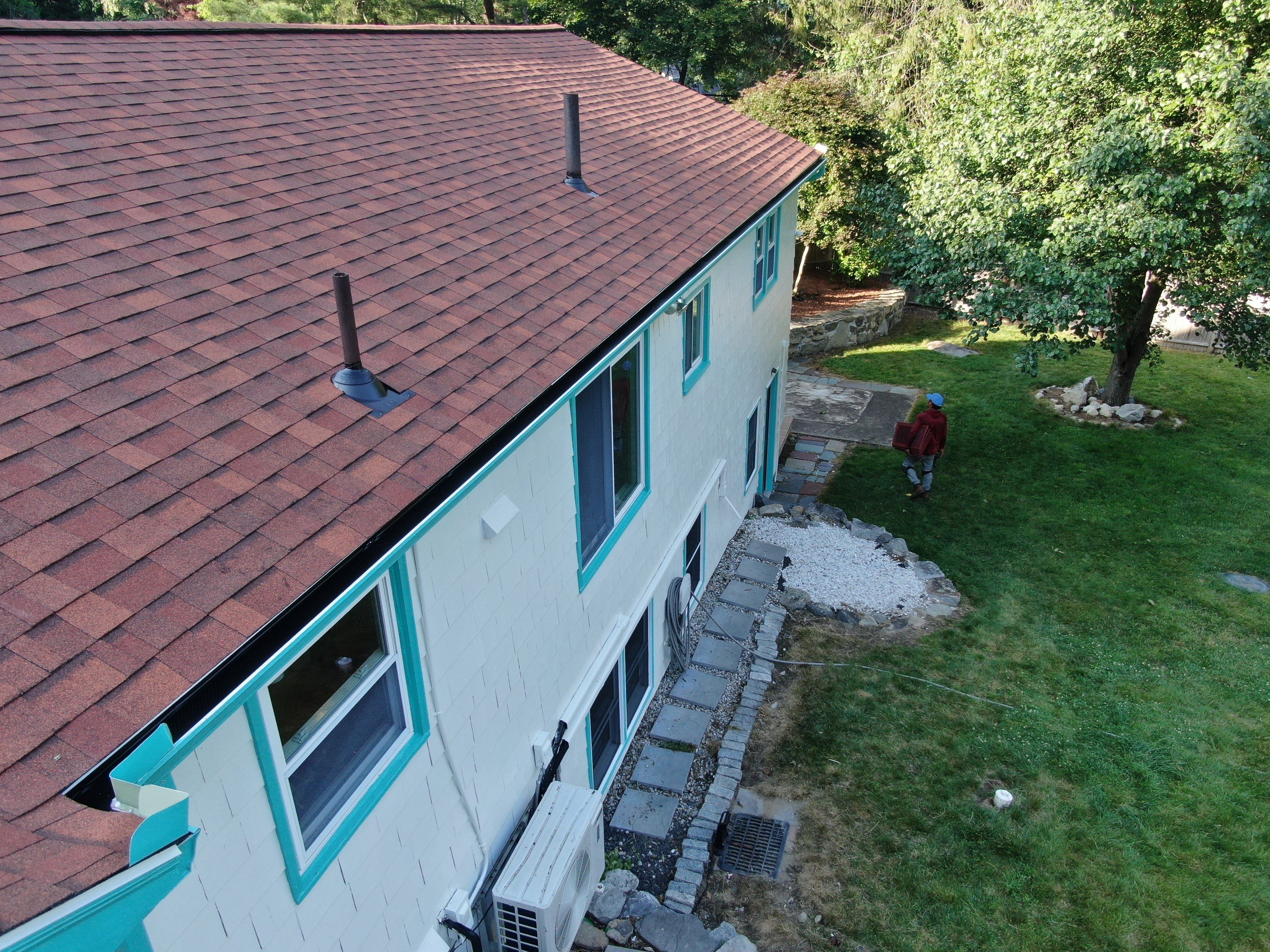 Roof Replacement with Gutter Guards – Westford, MA by Mighty Dog Roofing of Greater Middlesex County