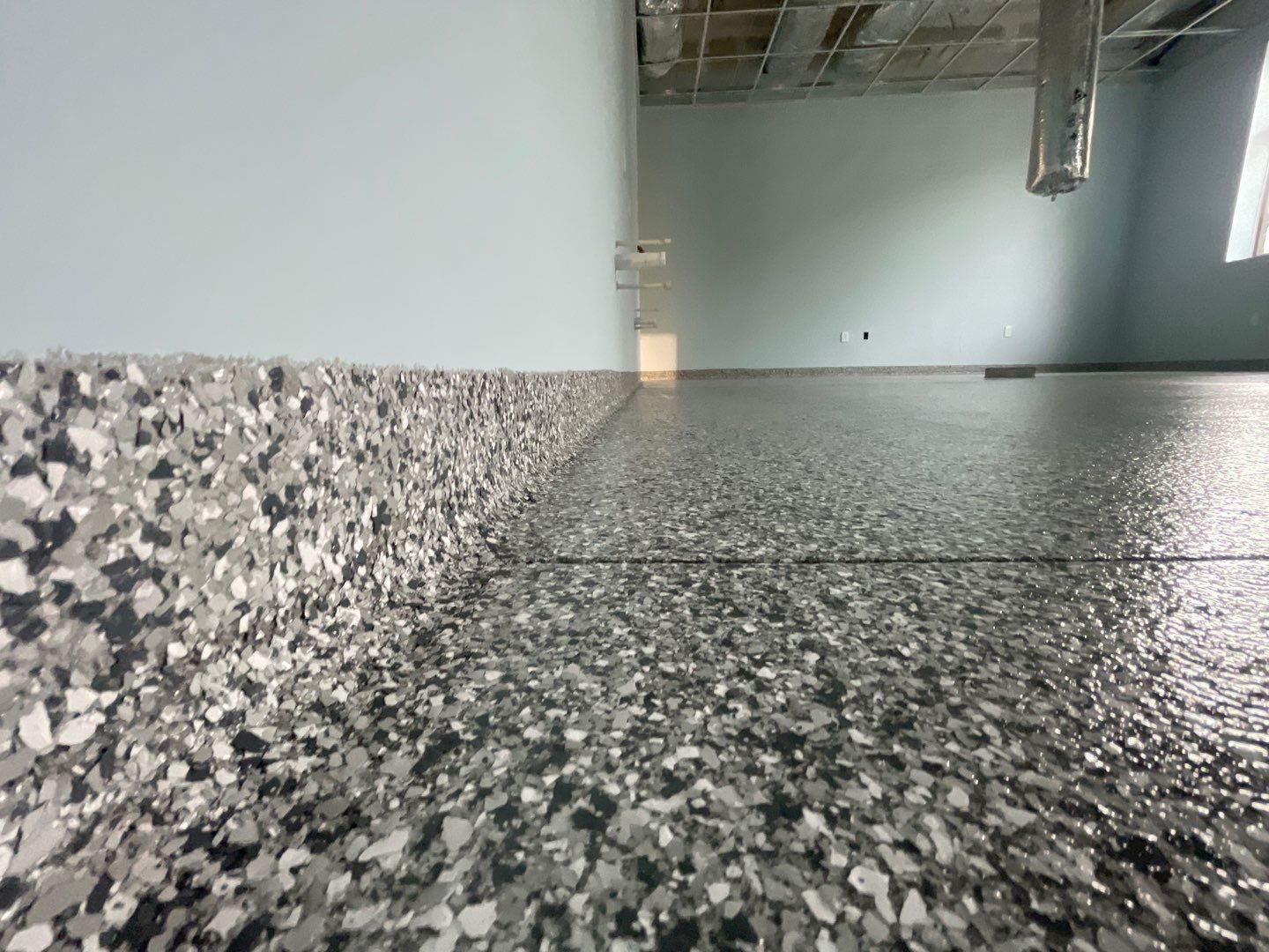 Hawthorne Library-Maker Space in Slatestone by Cross Creek Concrete Coatings