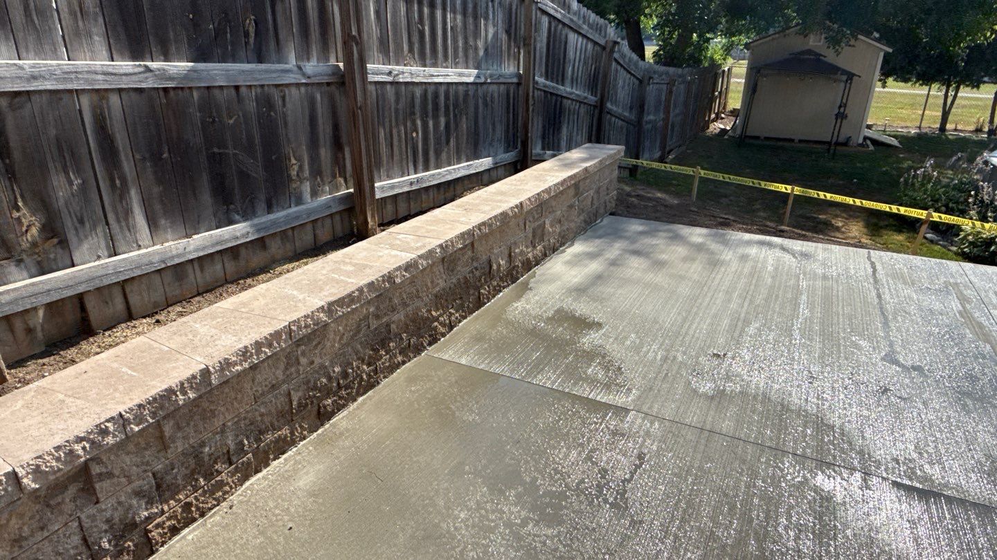 Broom Finish Patio  by NG Masonry & Construction LLC