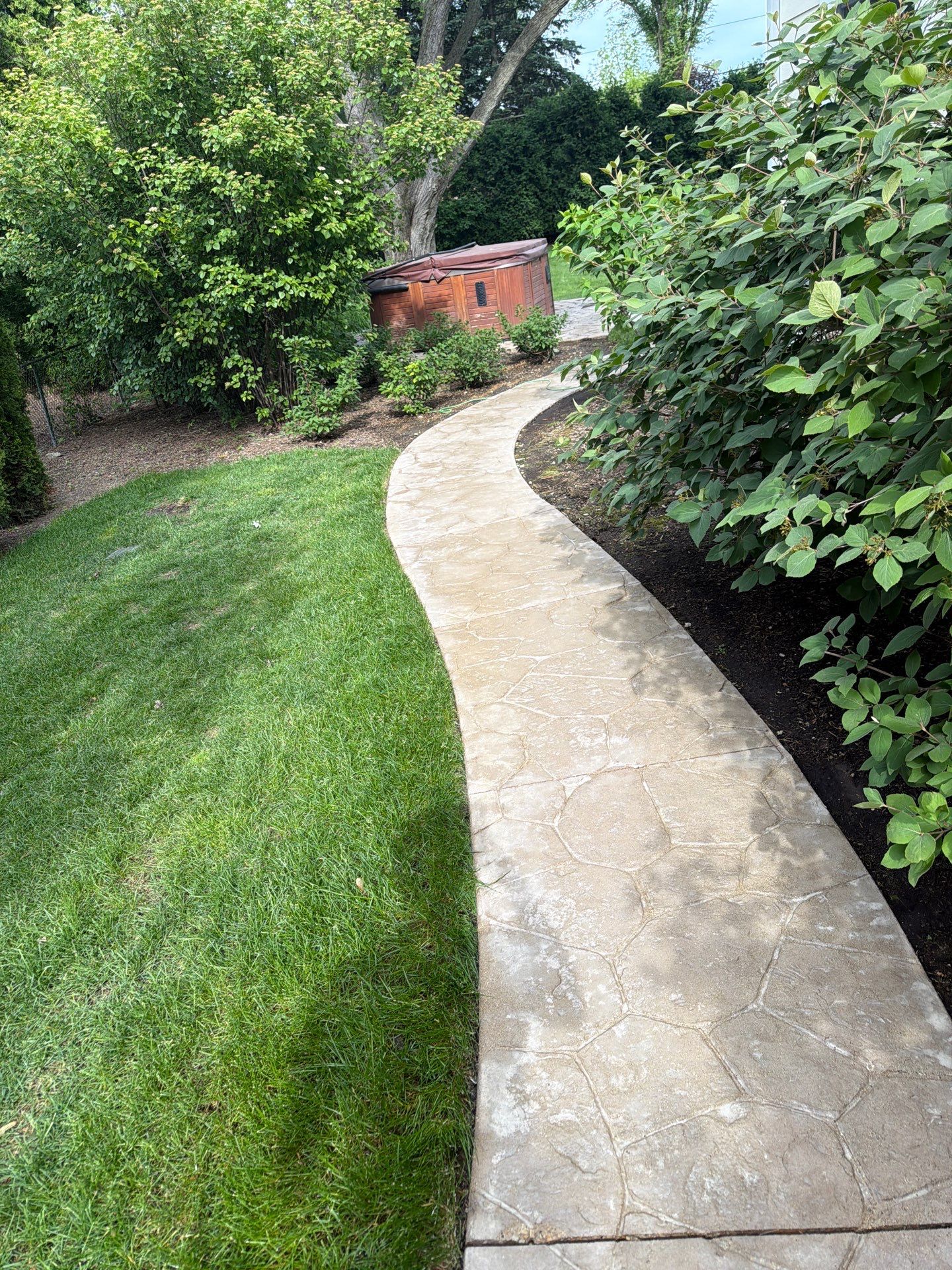 Stamped Concrete Surface Cleaning by Northern Power Washing LLC.