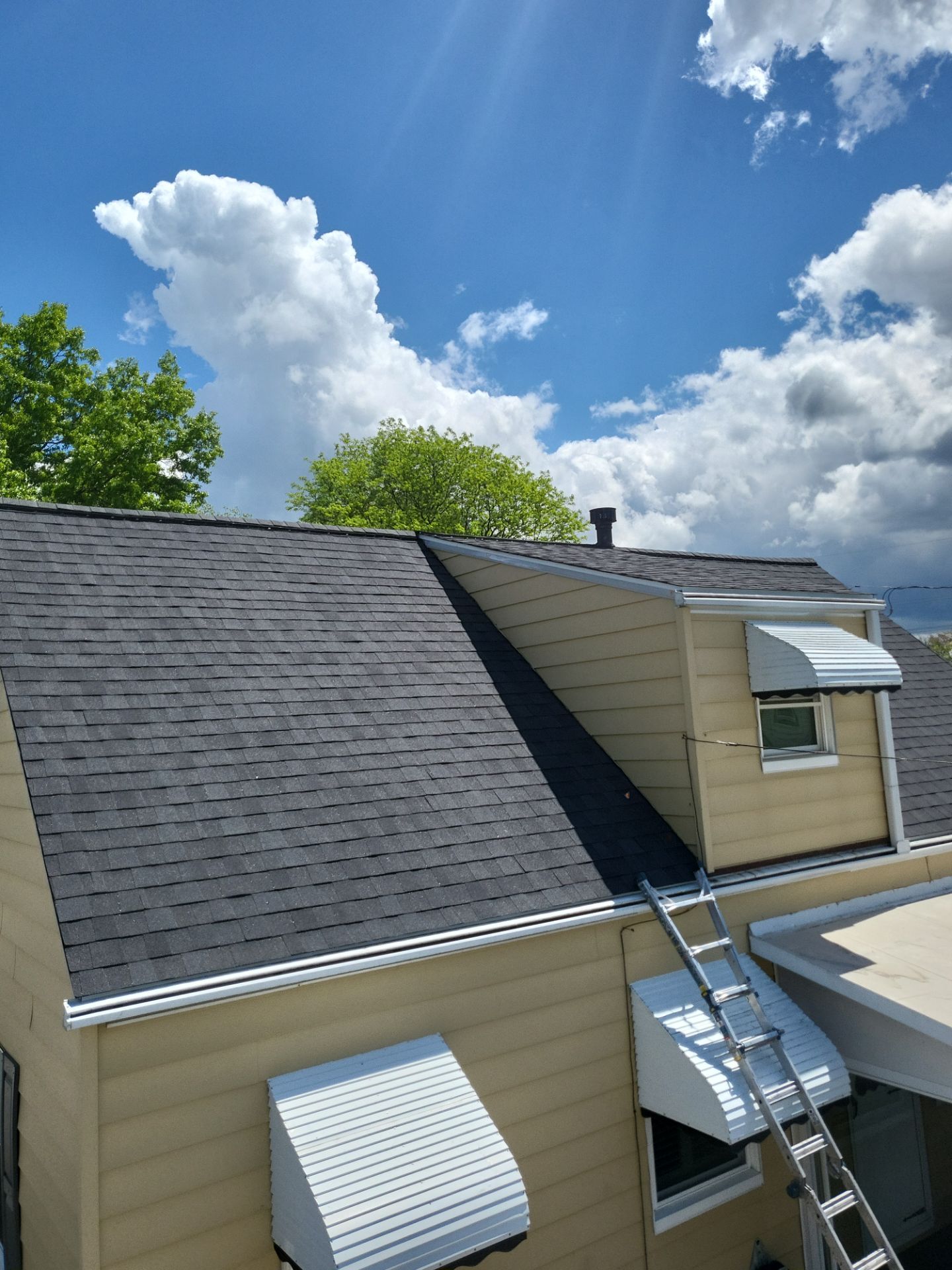 Atlas Pinnacle, Color, Black Shadow, Drip Edge, Color, White by Eagle Eye Roofing