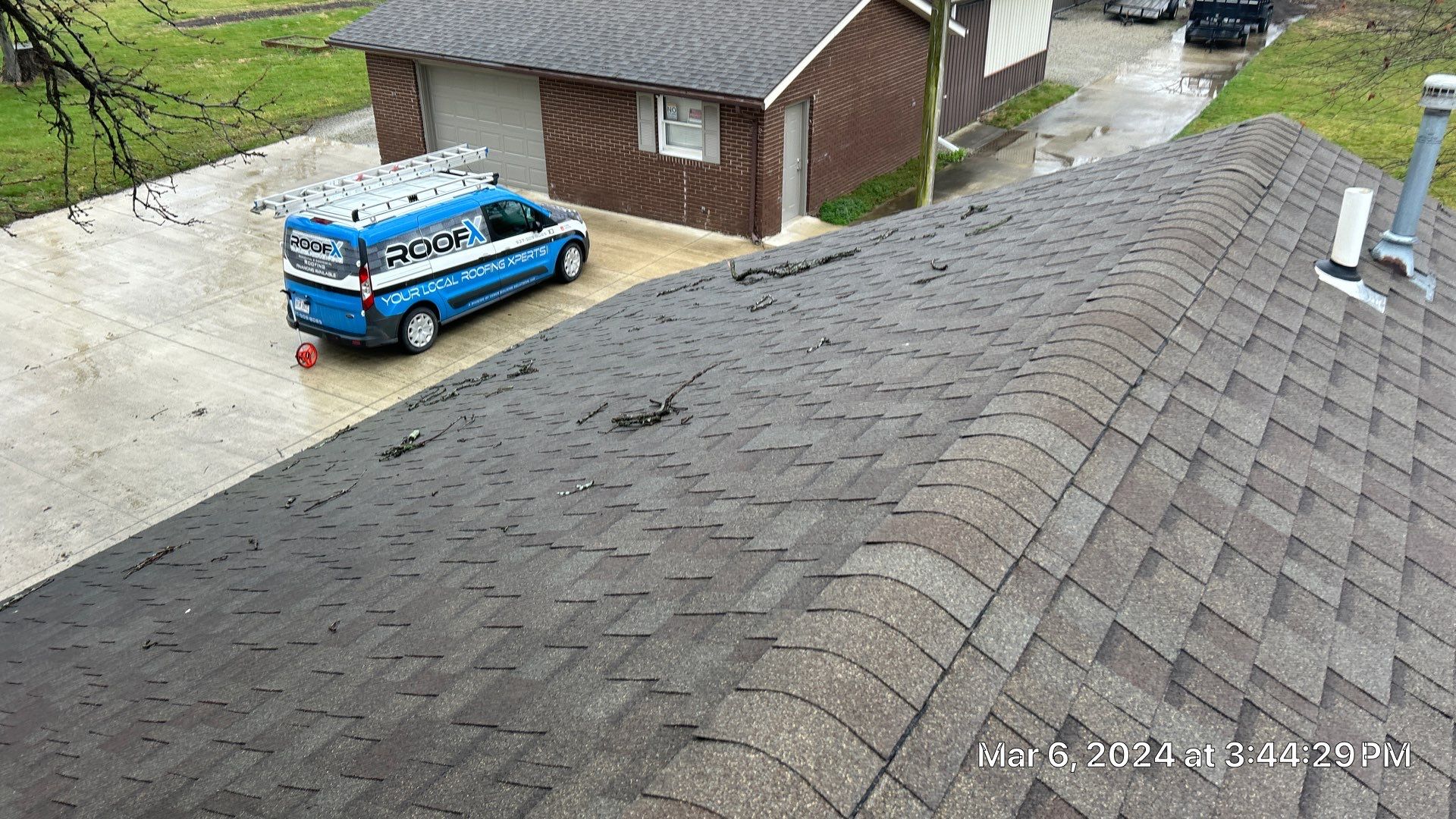 Residential Roofing Installation using Performance Panel Metal - Crinkle Bronze by RoofX 
