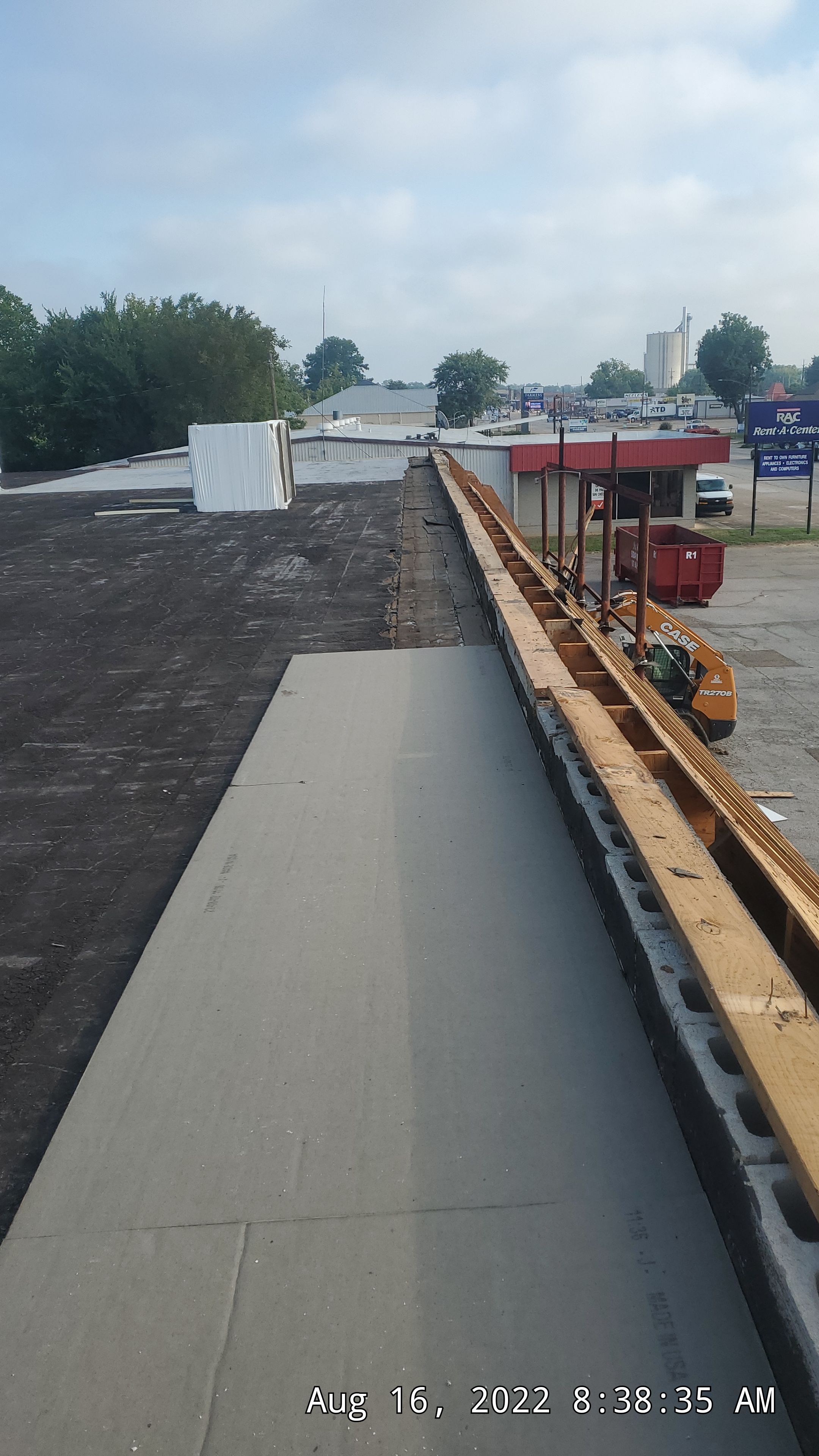 Commercial Roofing Installation using 50 mil PVC by Hostetler Roofing