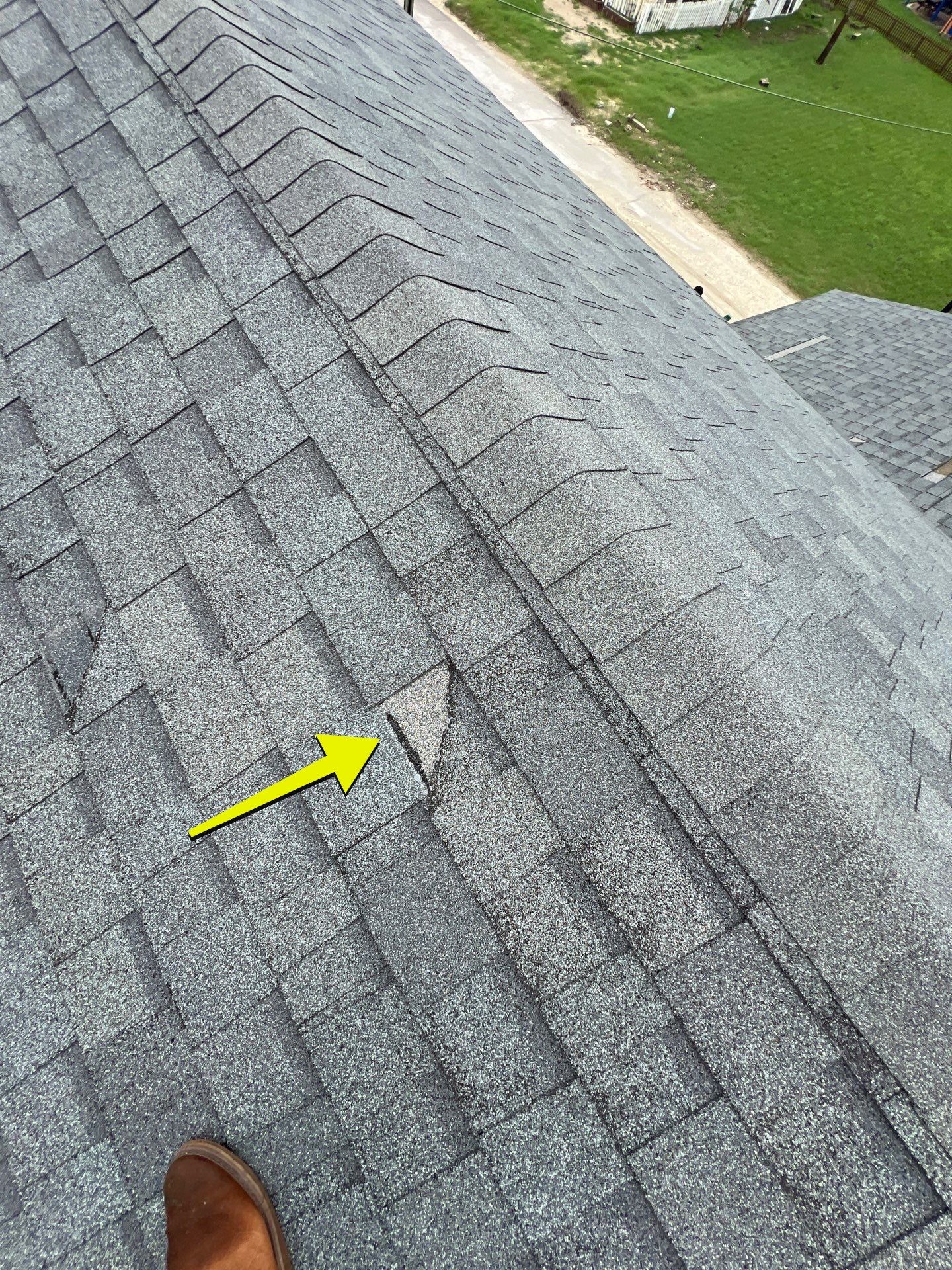 Hail Damage using Owen's Corning Duration (Lifetime) Shingles by Roof Repair Company
