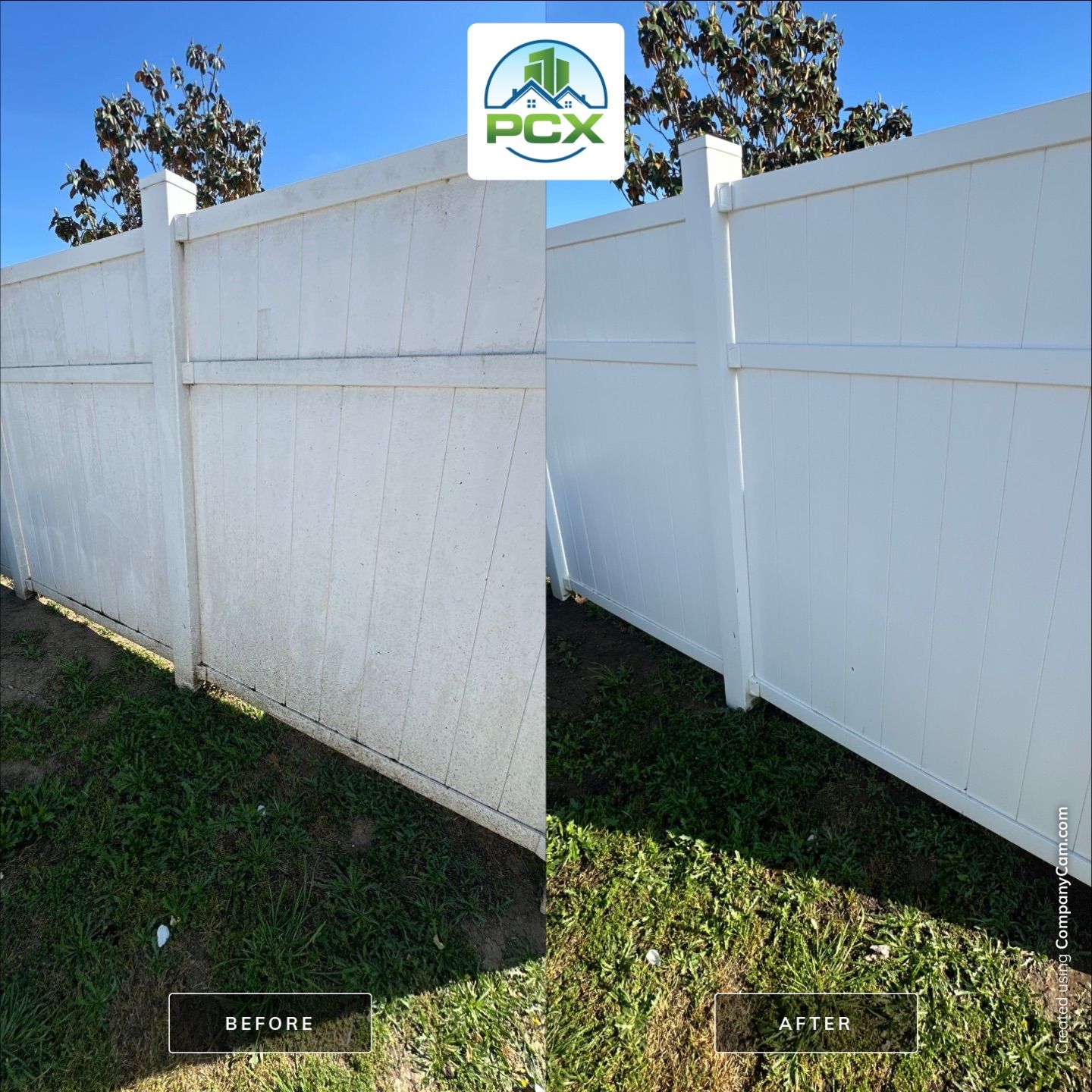 Costa Mesa Pressure Washing - Vinyl Fence by Property Cleaning Experts