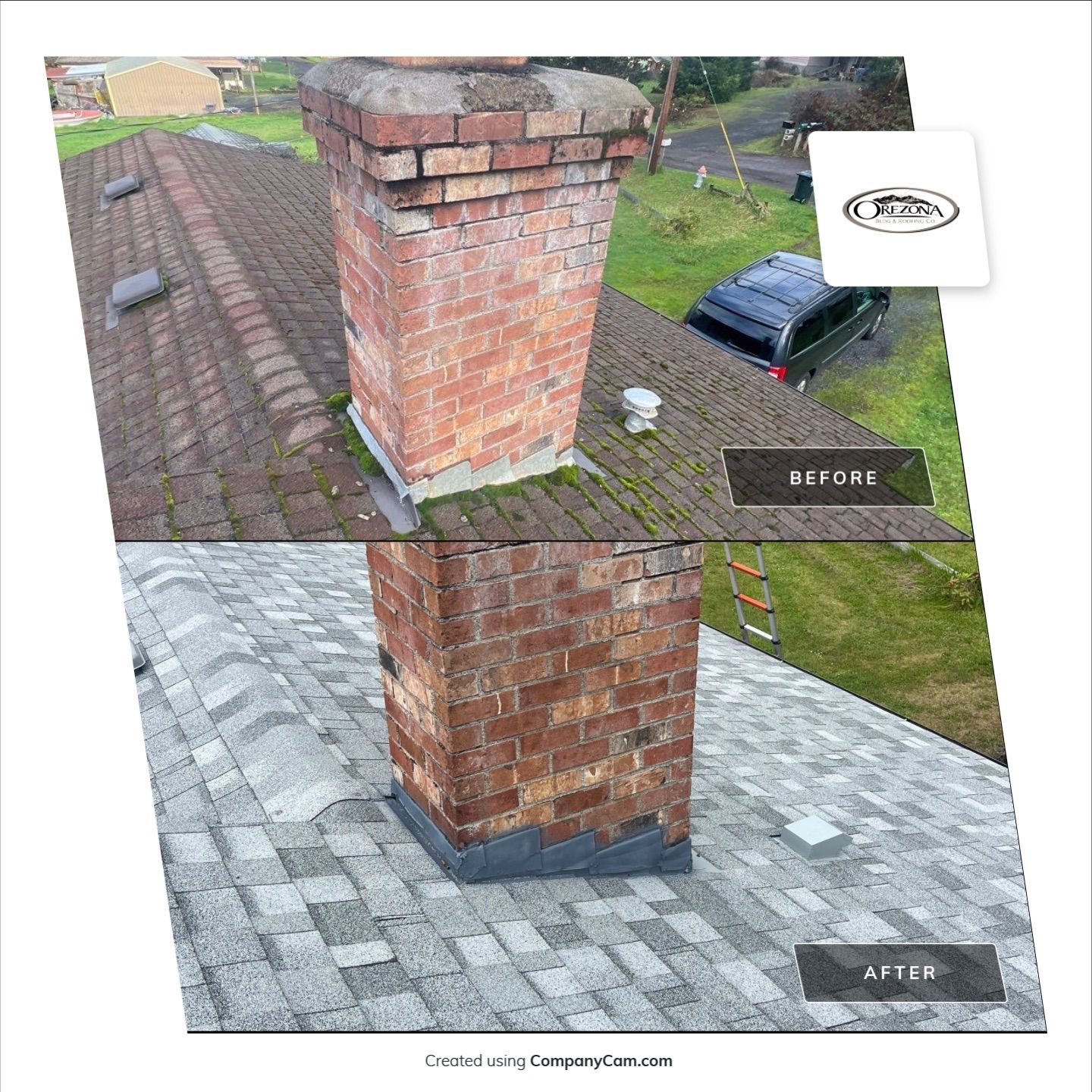 Residential Roofing Installation using IKO Dynasty (Color: Frostone Grey) by Orezona Building & Roofing Company, Inc.