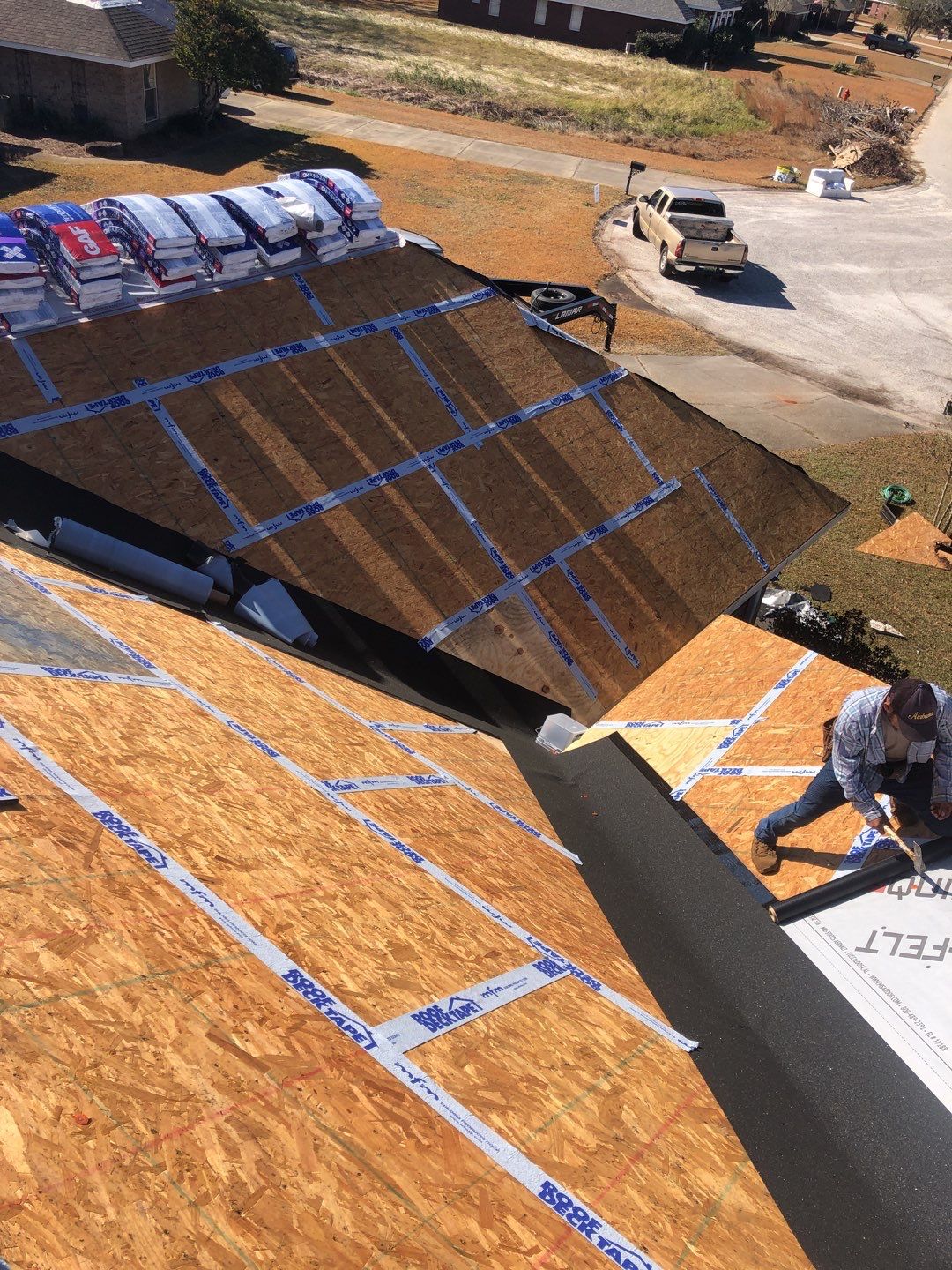 Residential Roofing Installation using Roof Replacement by American Roofing & Construction LLC