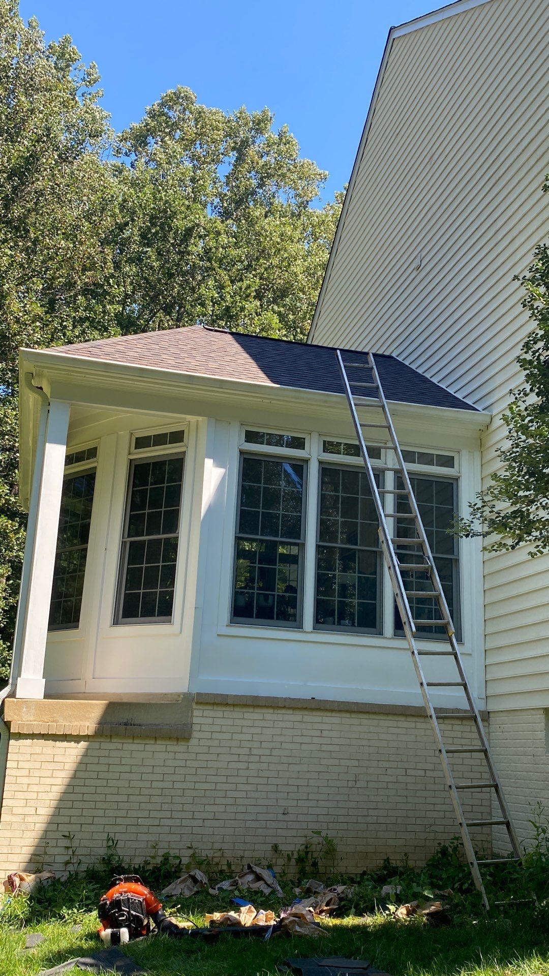 Fairfax station: Residential Roof with CertainTeed Landmark Pro in Max Def Shenandoah  by RM Banning, Inc.