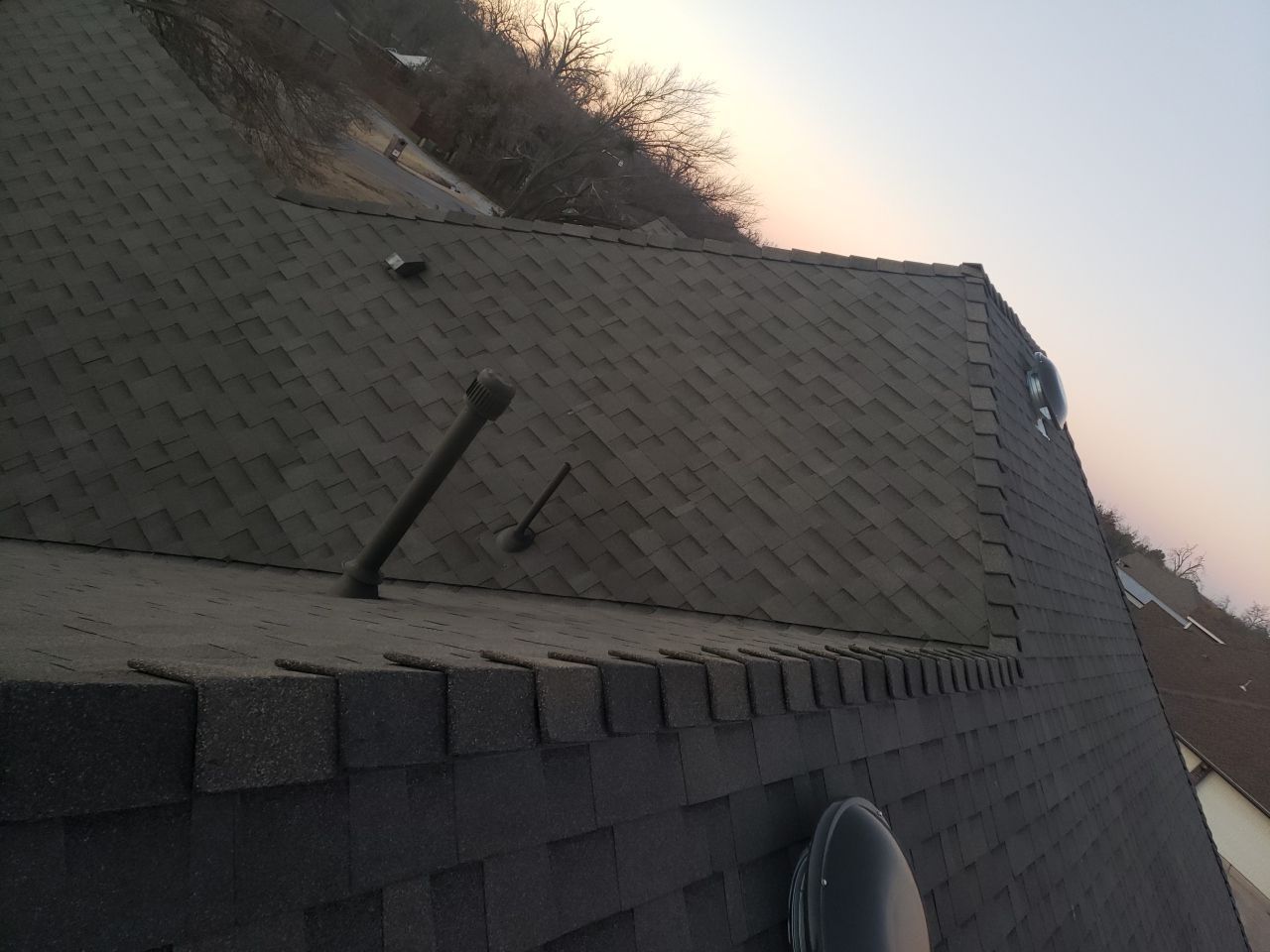 roof and vent replacement in Blanchard by McCann's Roofing and Construction