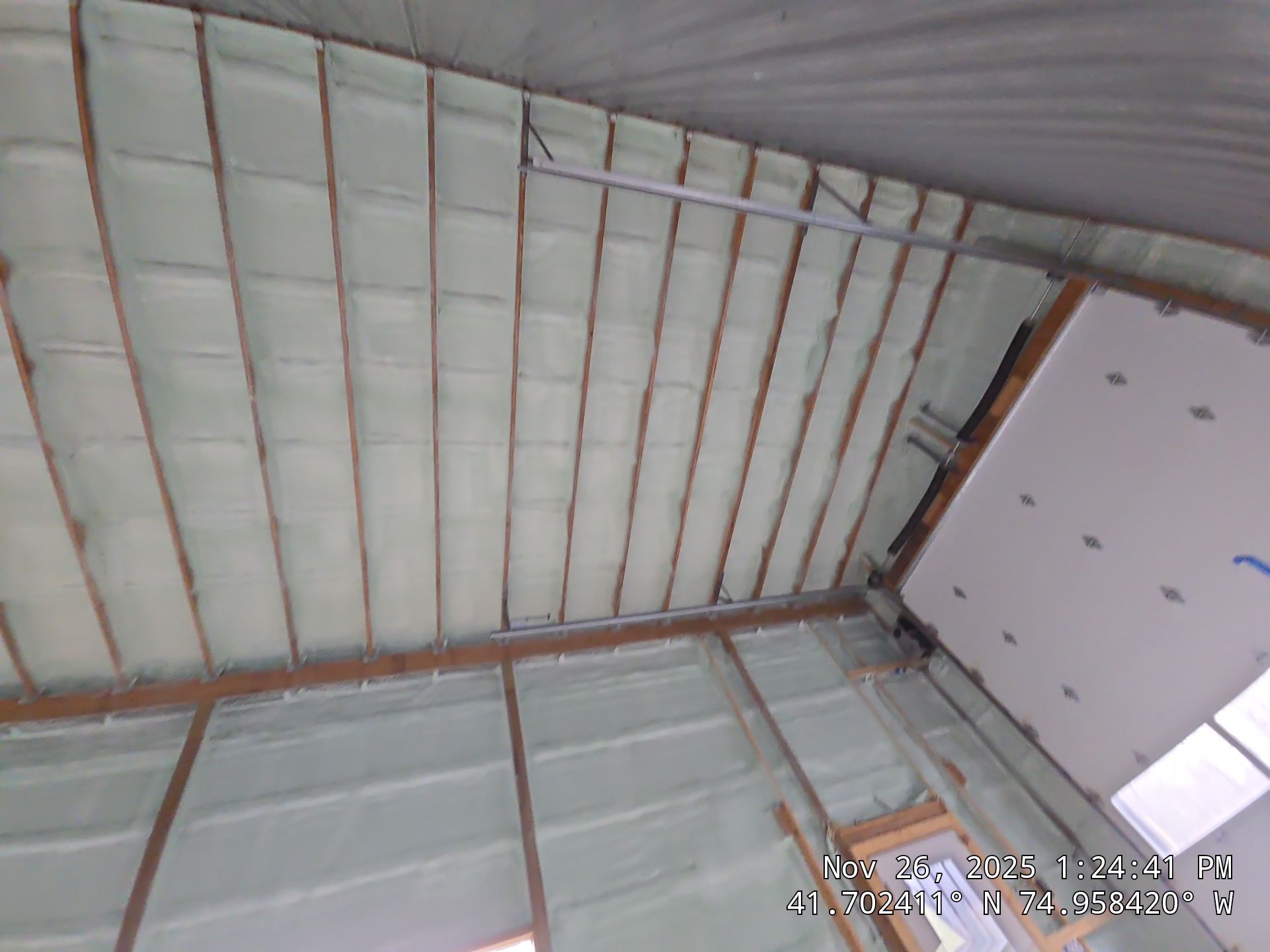 Exterior Walls using Closed-Cell Spray Foam by NYS Foam & Energy