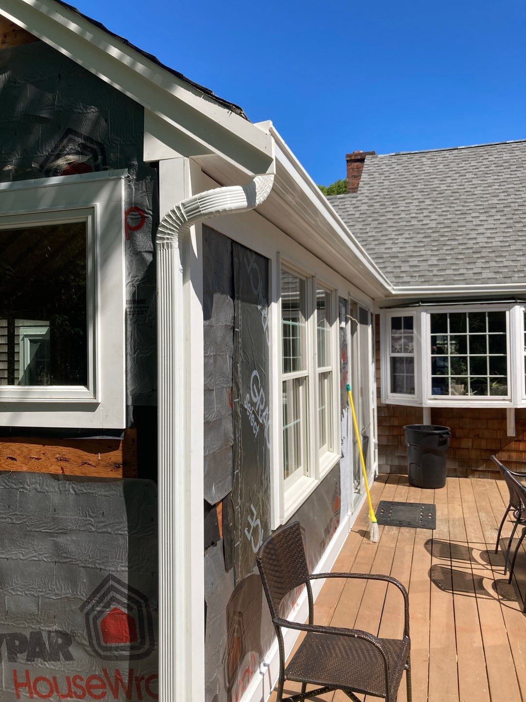 Gutter Installation using 5" Box Style Aluminum Gutter by Gutter Pro Enterprises