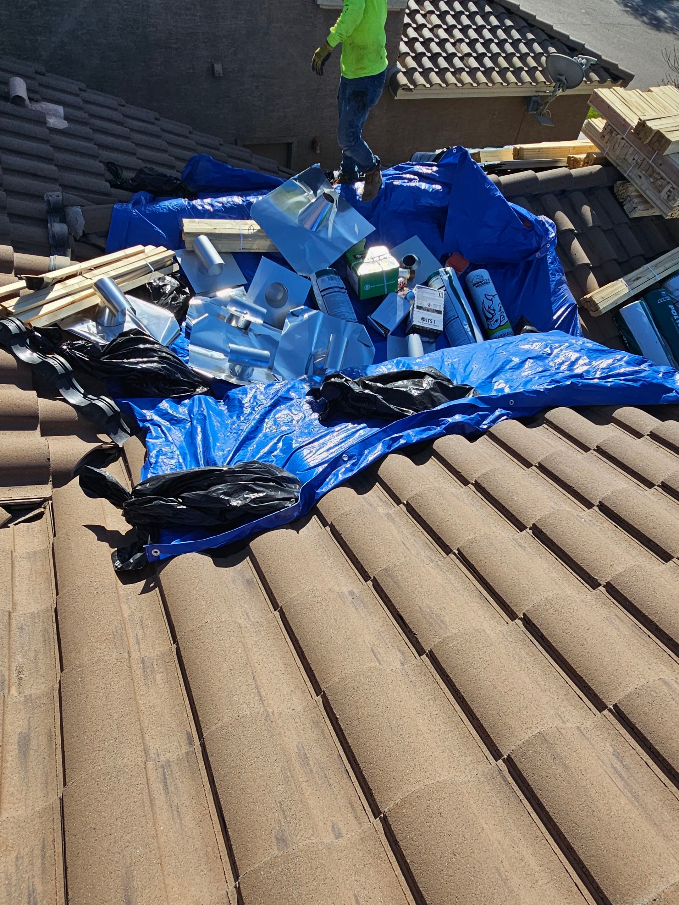 Brown Blend Concrete Tile by Reimagine Roofing