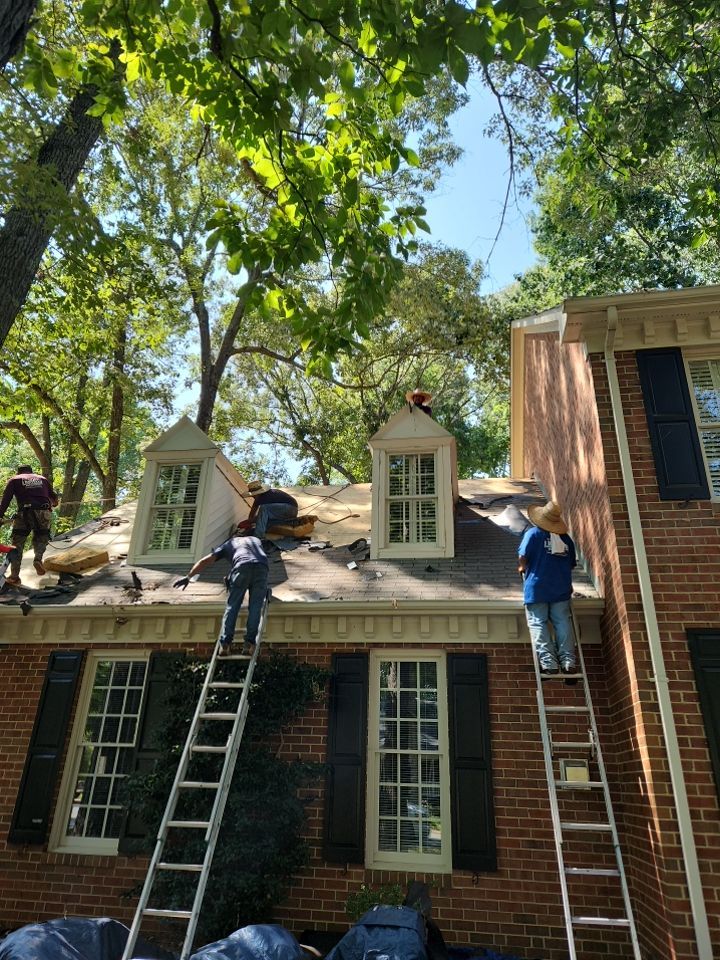 Roof Replacement using Gaf HDZ Charcoal by Just In Time Roofing and Restoration
