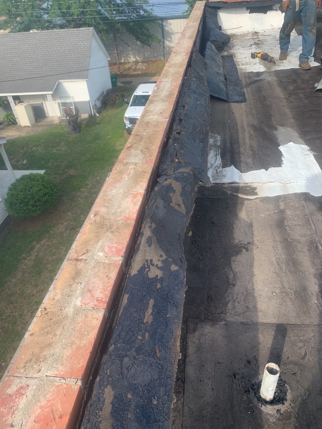 Commercial Roofing Installation using 50 mil PVC by Hostetler Roofing