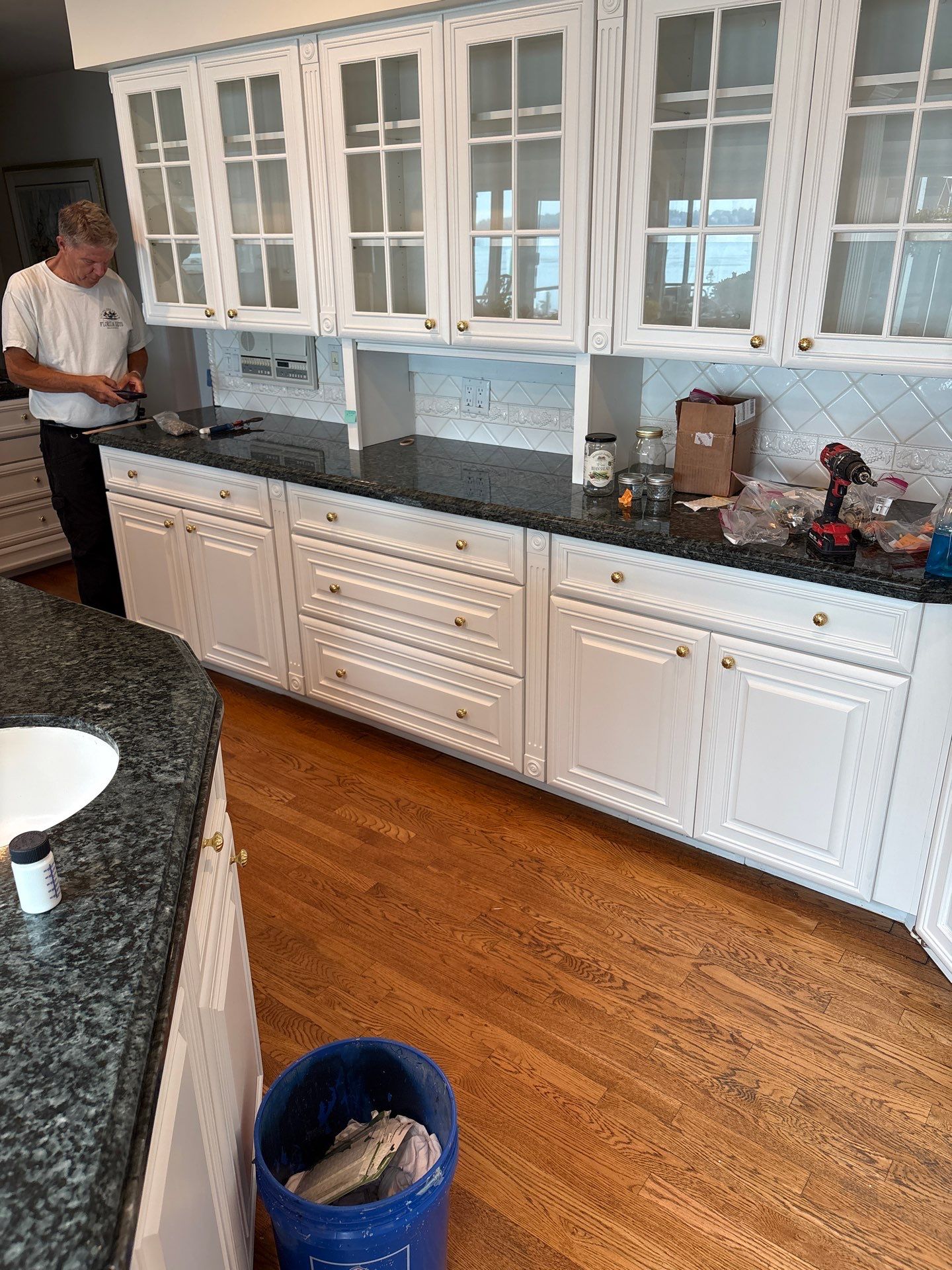 Grosse Ile Kitchen Cabinet Refinishing Update by Top Shelf Painter