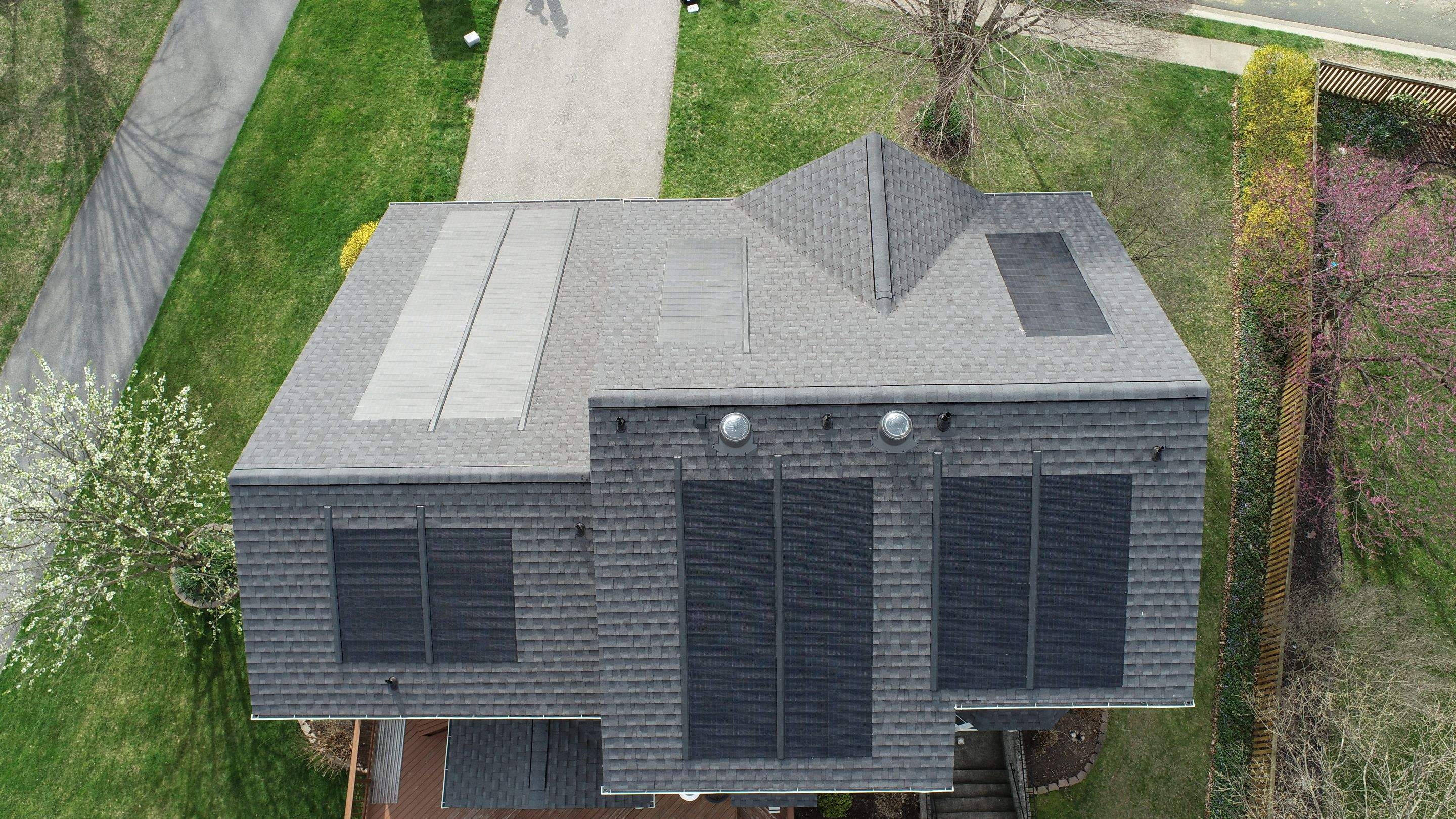Solar Roof Replacement using GAF Timberline Solar Shingles by American Home Contractors