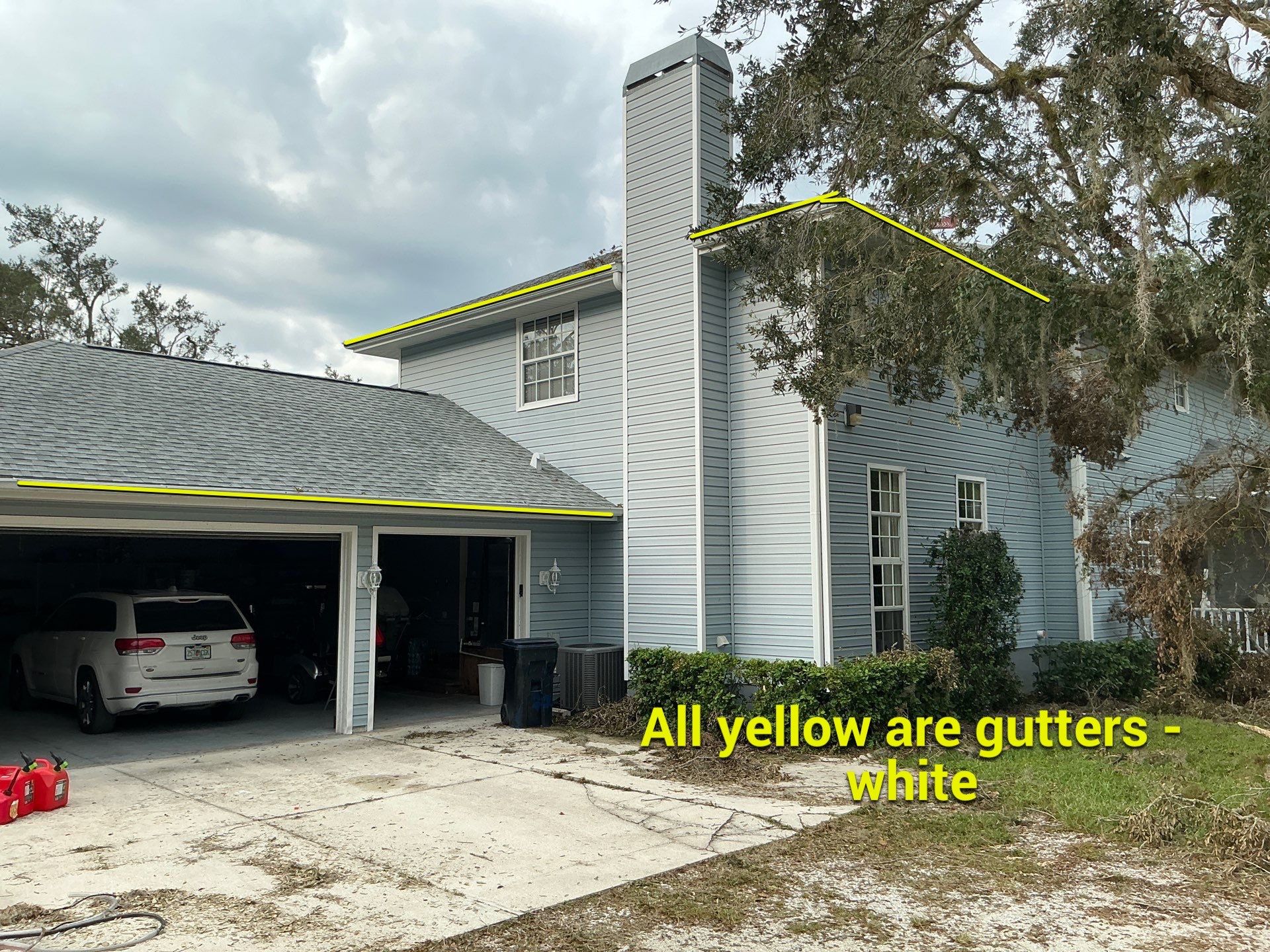 6-inch Seamless Gutters Installed in Bradenton FL by Gutter Professors